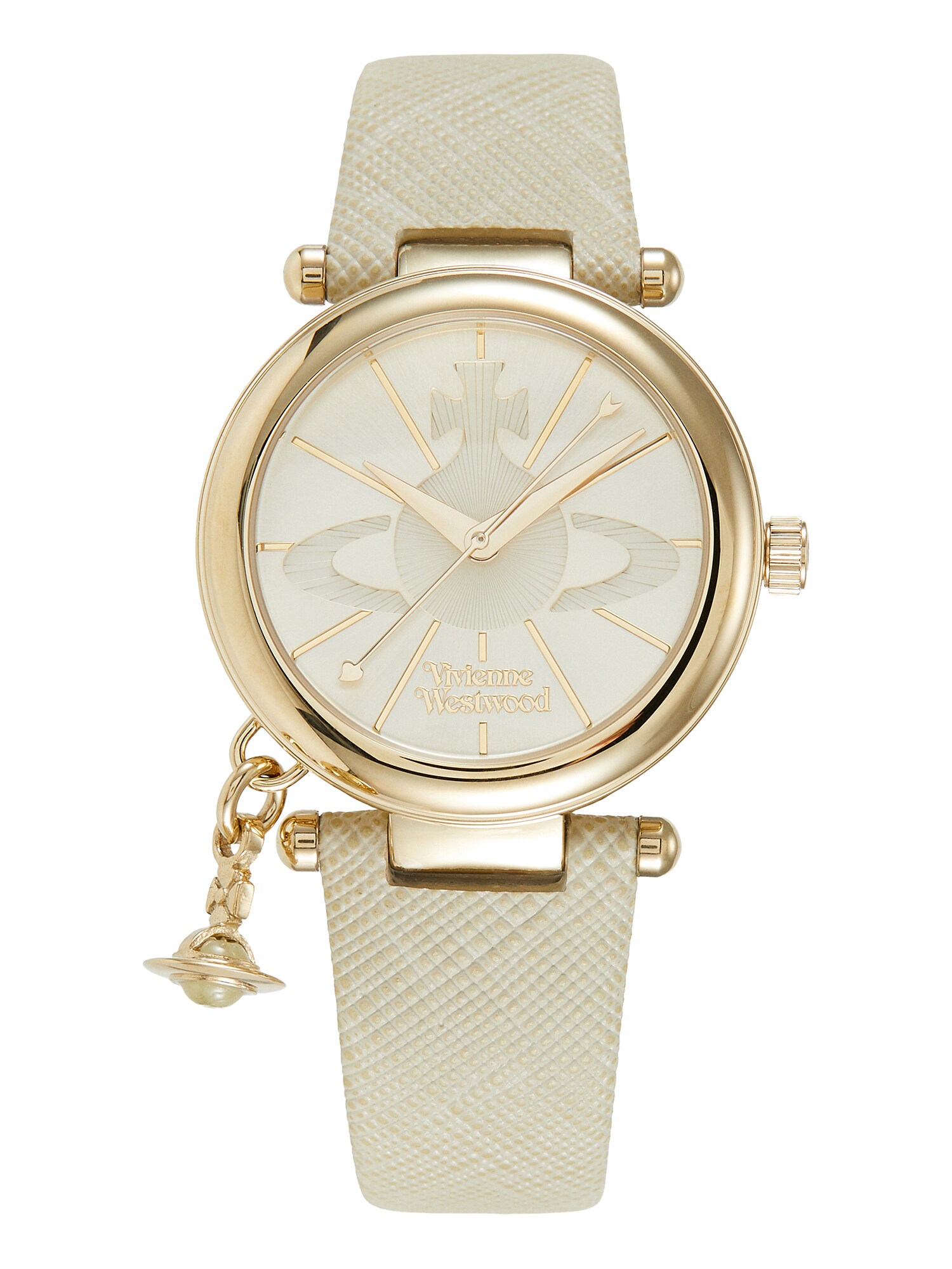 Vivienne Westwood Ceas analogic  bej / auriu