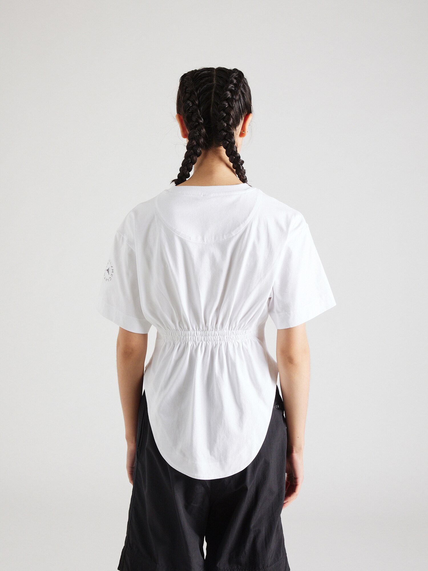 ADIDAS BY STELLA MCCARTNEY Funkčné tričko 'Curfed Hem' biela (obrázok 3)
