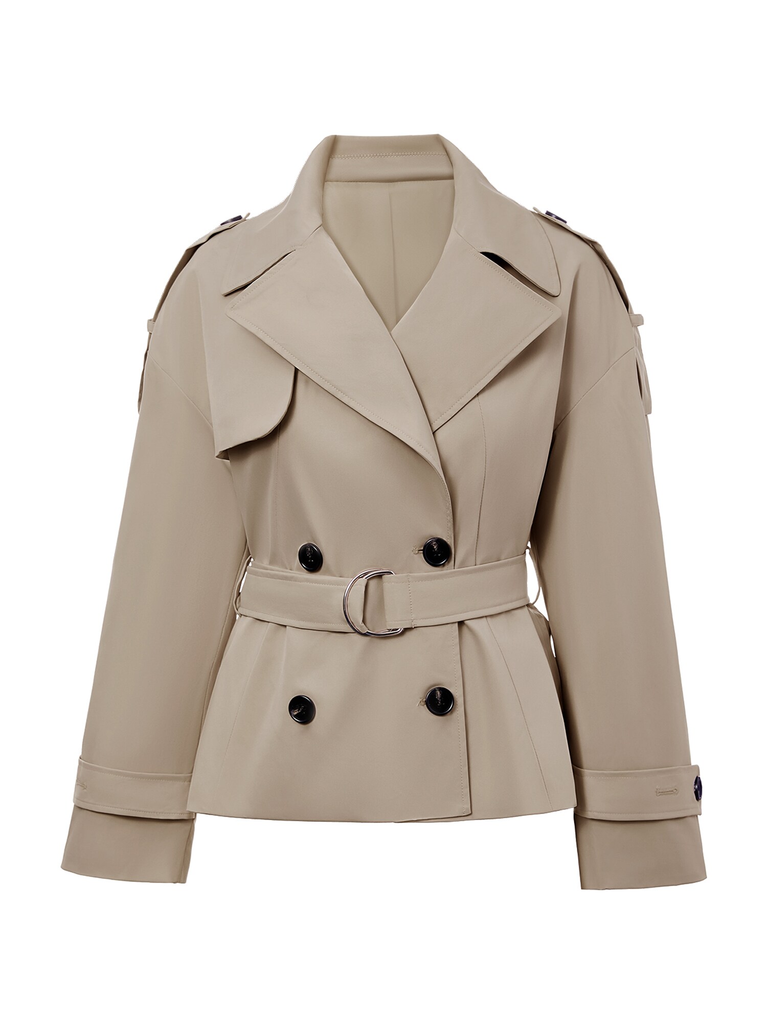 Imily Bela Palton de primăvară-toamnă  kaki