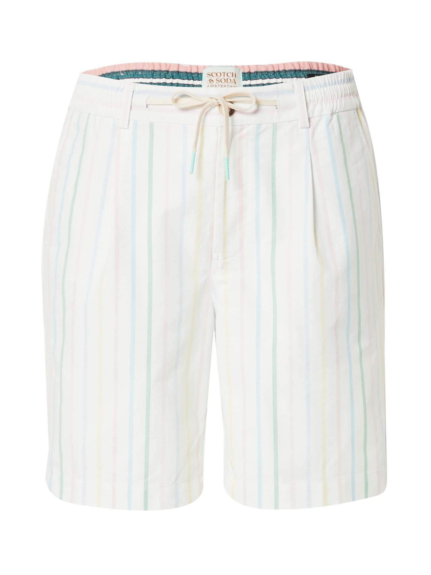 SCOTCH & SODA Plisované nohavice 'BLAKE'  svetlomodrá / zelená / ružová / biela