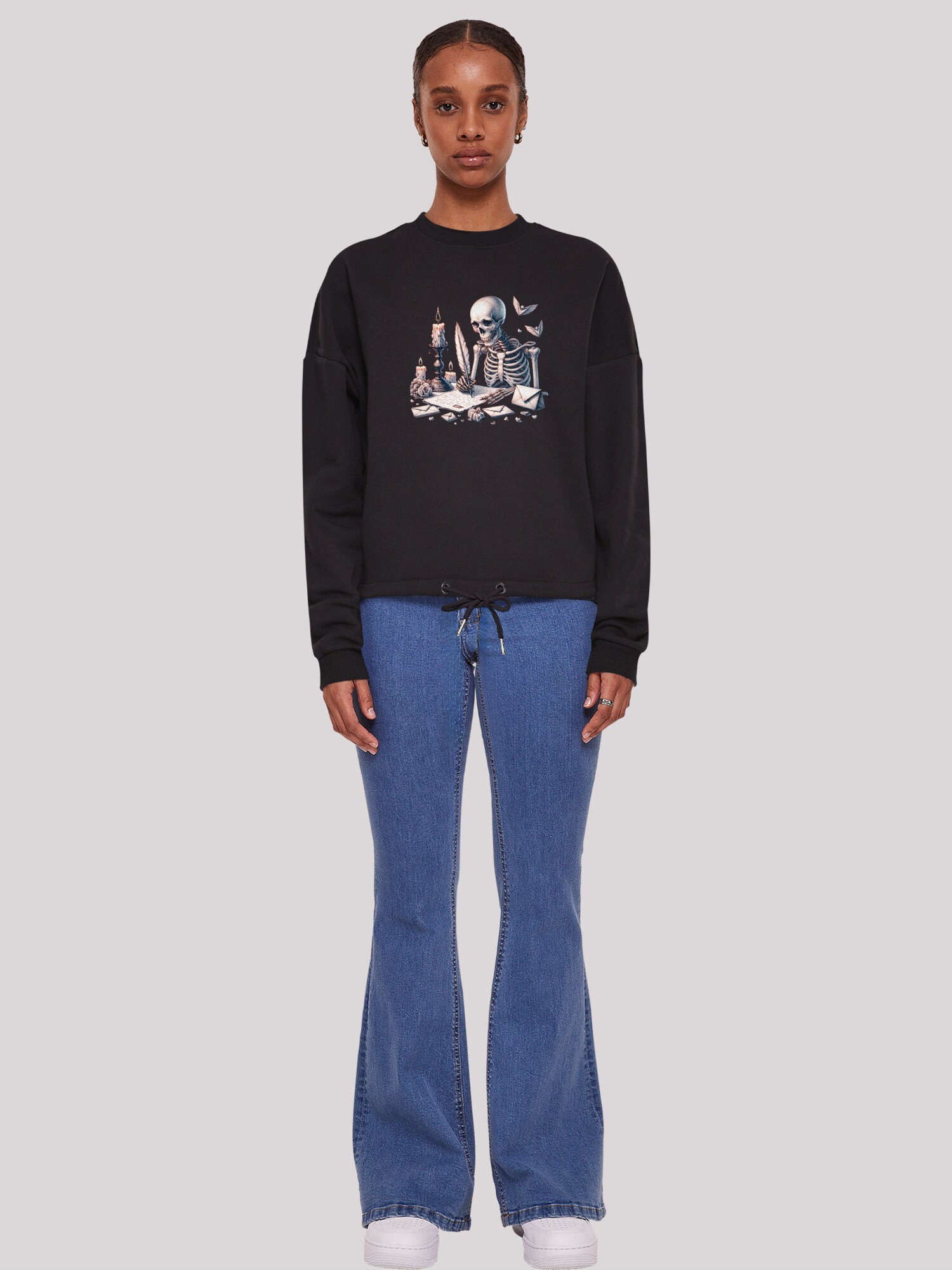 Thumbnail - F4NT4STIC Sweatshirt Skelett Liebesbrief Valentinstag