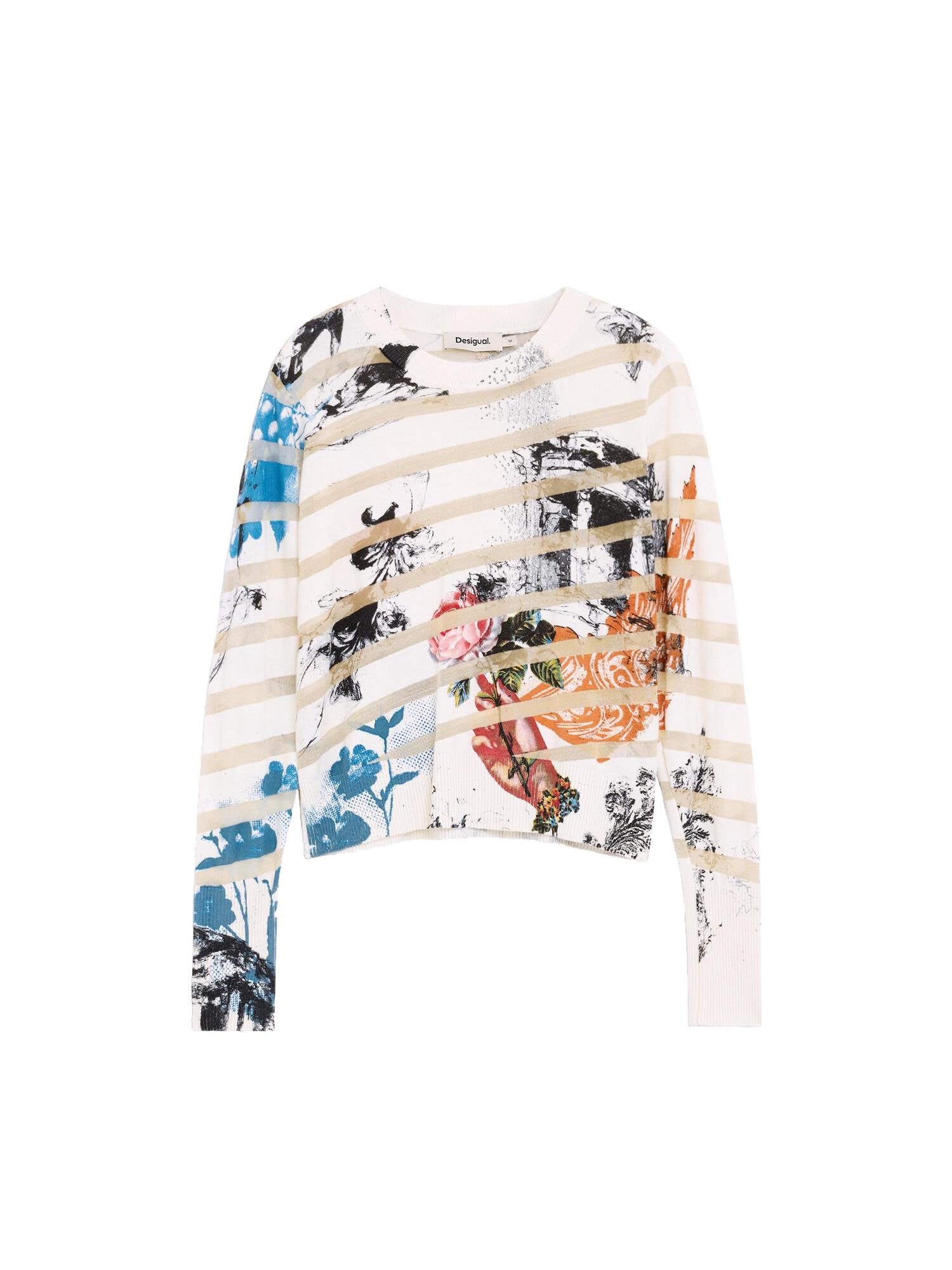 Desigual Pulover mai multe culori / alb