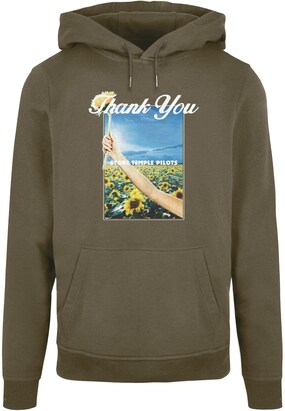 Merchcode Sweatshirt ‘Stone Temple Pilots – Thank you’ Lichtbeige / Blauw / Geel / Groen