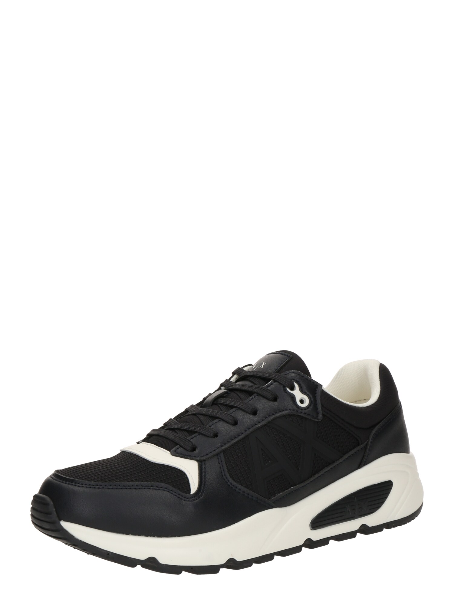 ARMANI EXCHANGE Sneaker low  negru / alb