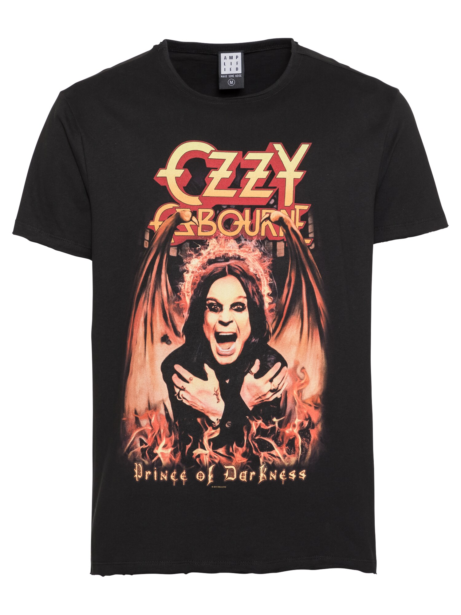 AMPLIFIED Camisa 'OZZY OSBORNE PRINCE OF DARKNESS'  cinzento escuro / laranja / vermelho-alaranjado / coral