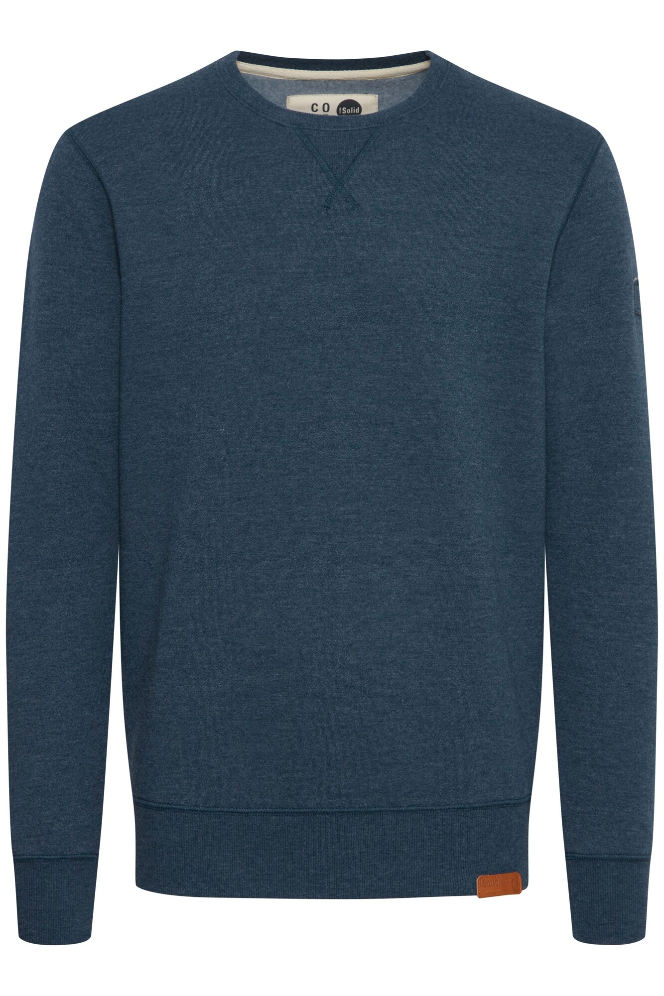 Solid Sudadera azul / marrón