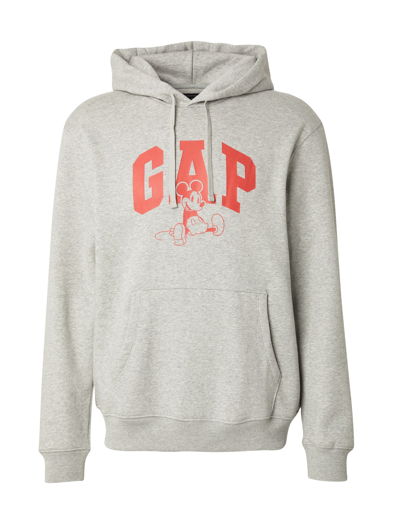 GAP Bluză de molton DISNEY x GAP  gri deschis / portocaliu mandarină