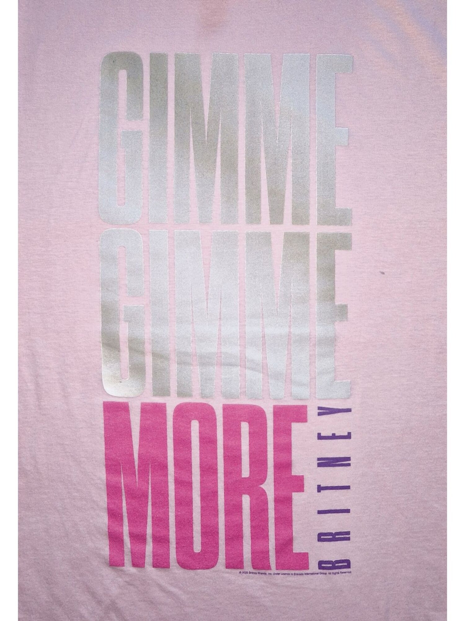 Britney Spears Collection Camiseta 'Britney Spears Gimme More T-Shirt'  rosa – imagen 3