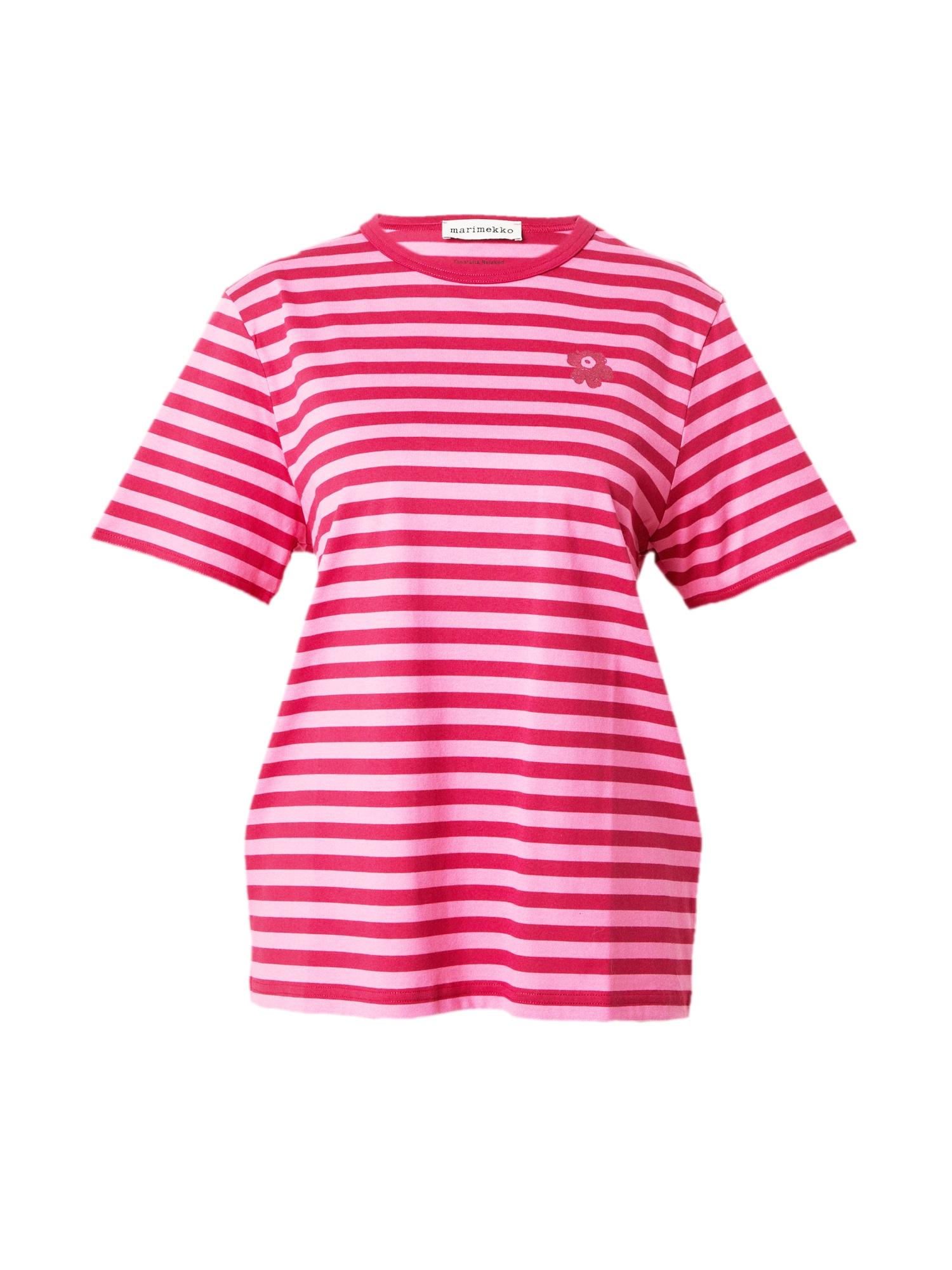 Marimekko Marškinėliai 'Tasaraita' rožinė / šviesiai rožinė