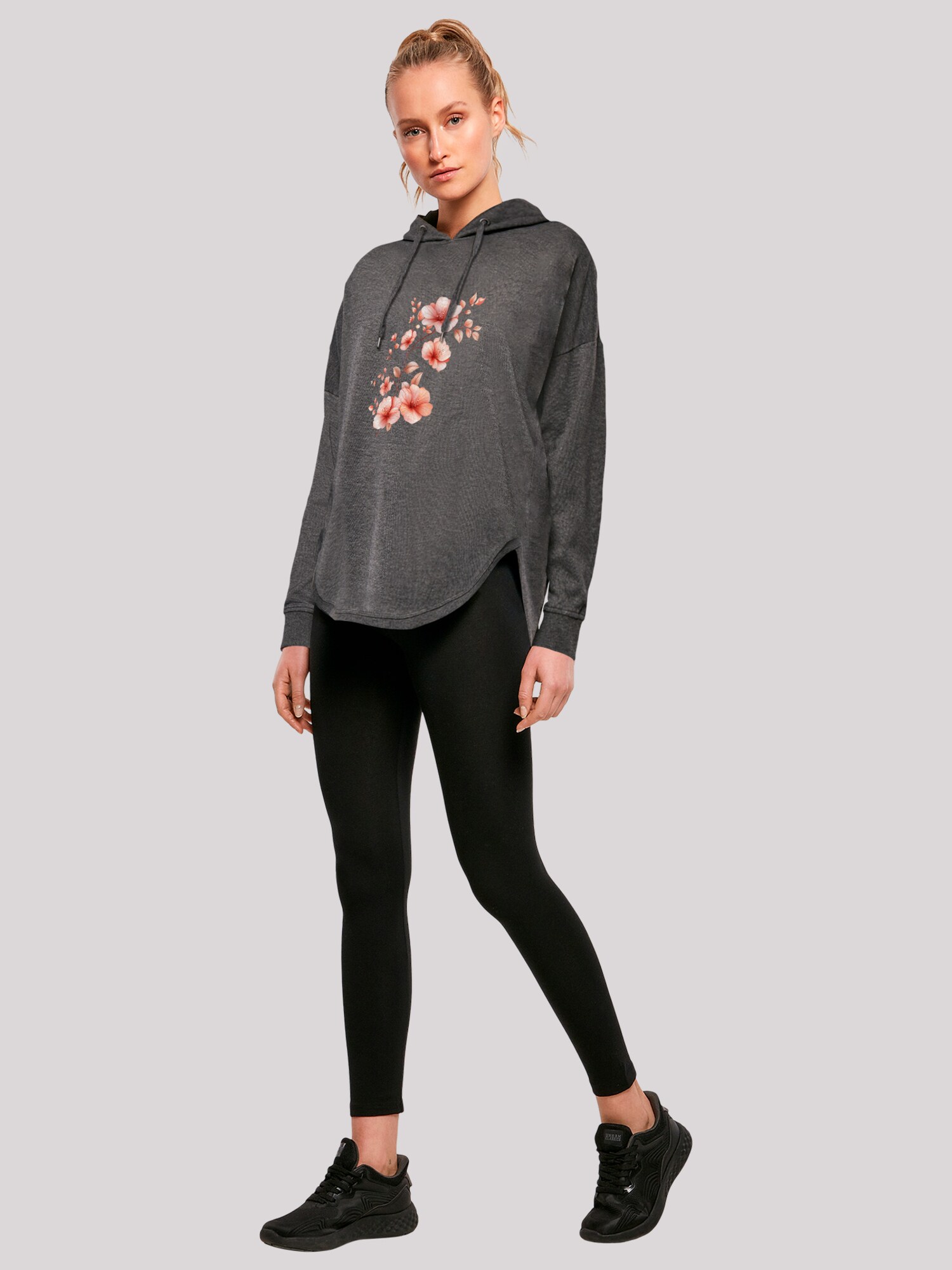 Thumbnail - Sweatshirt 'Rosa Blumenzweig 3D'