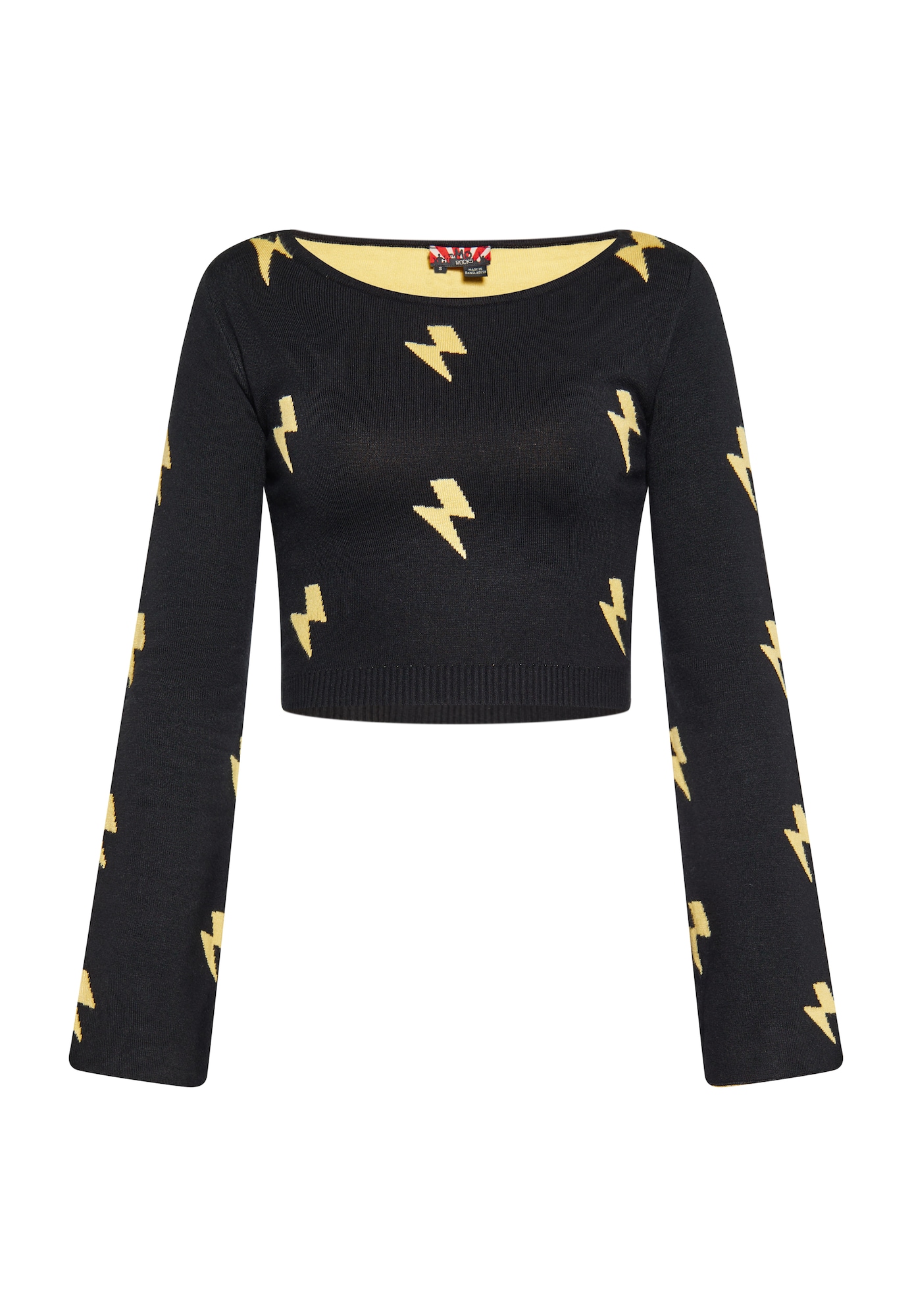 myMo ROCKS Pulover  galben / negru