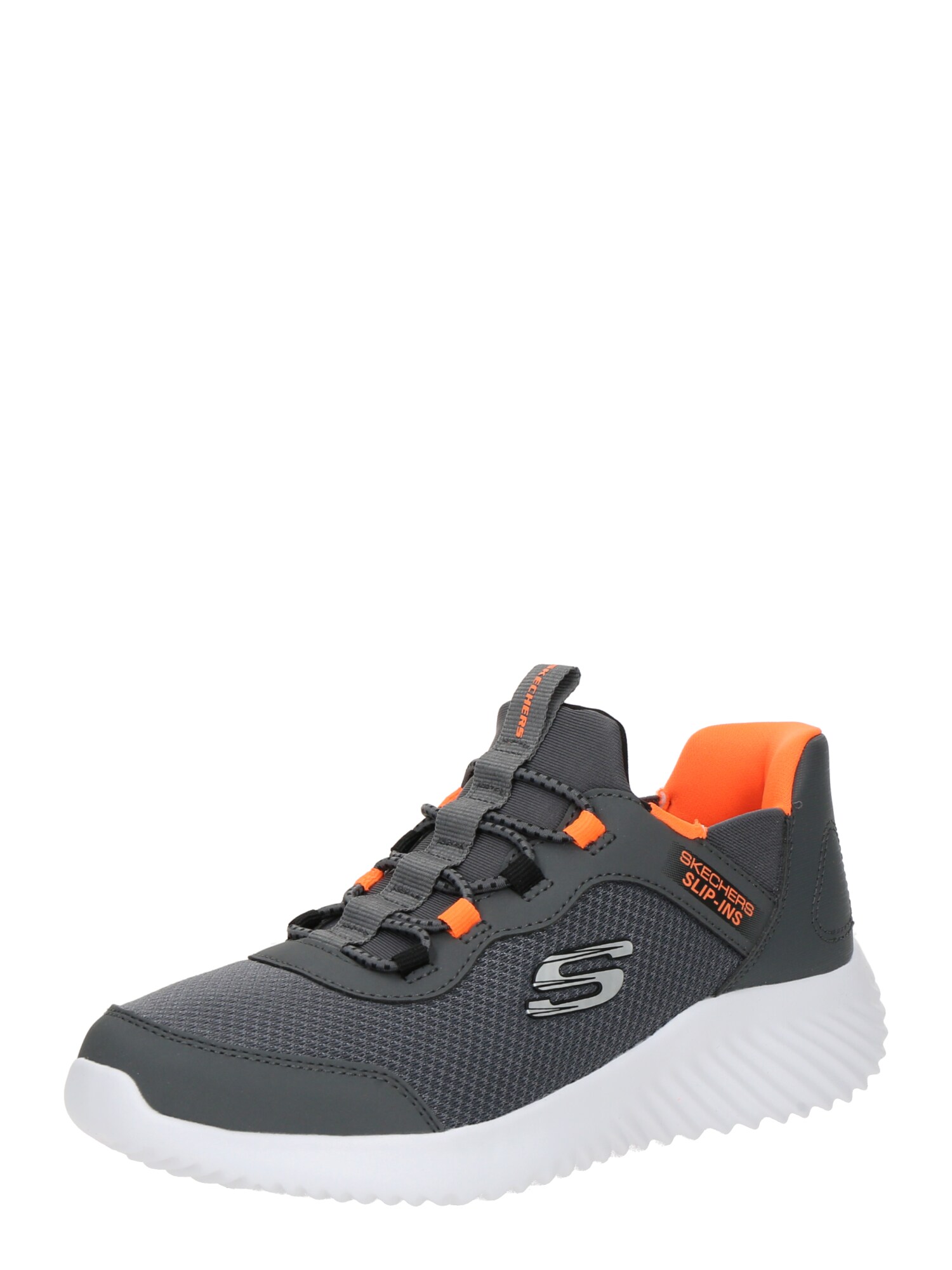 SKECHERS Sportcipő 'BOUNDER - BRISK-BURST'  sötétszürke / narancs / ezüst akciós termékkép 1