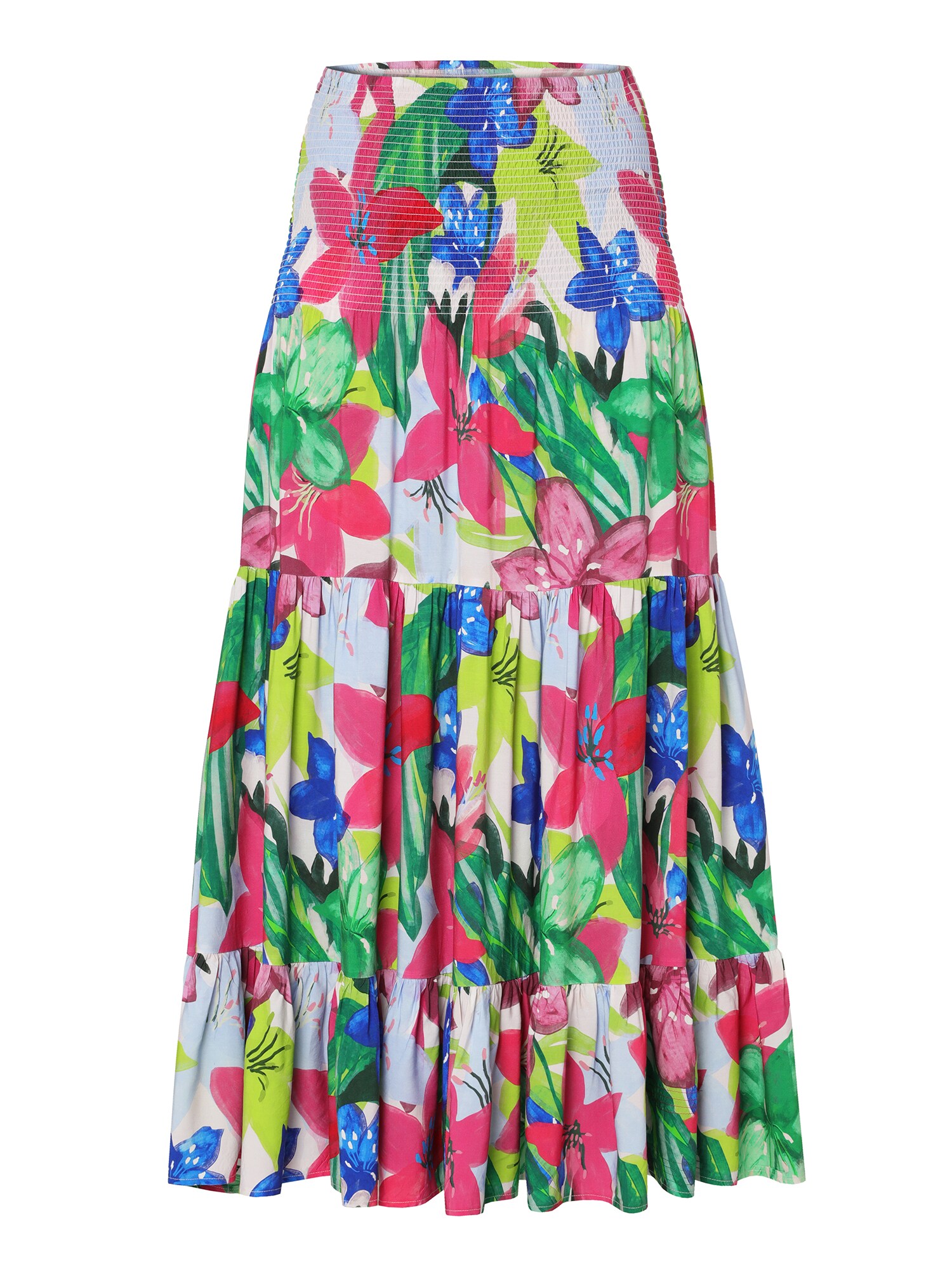 TATUUM Fustă Efiana 1  albastru închis / verde măr / fucsia / alb