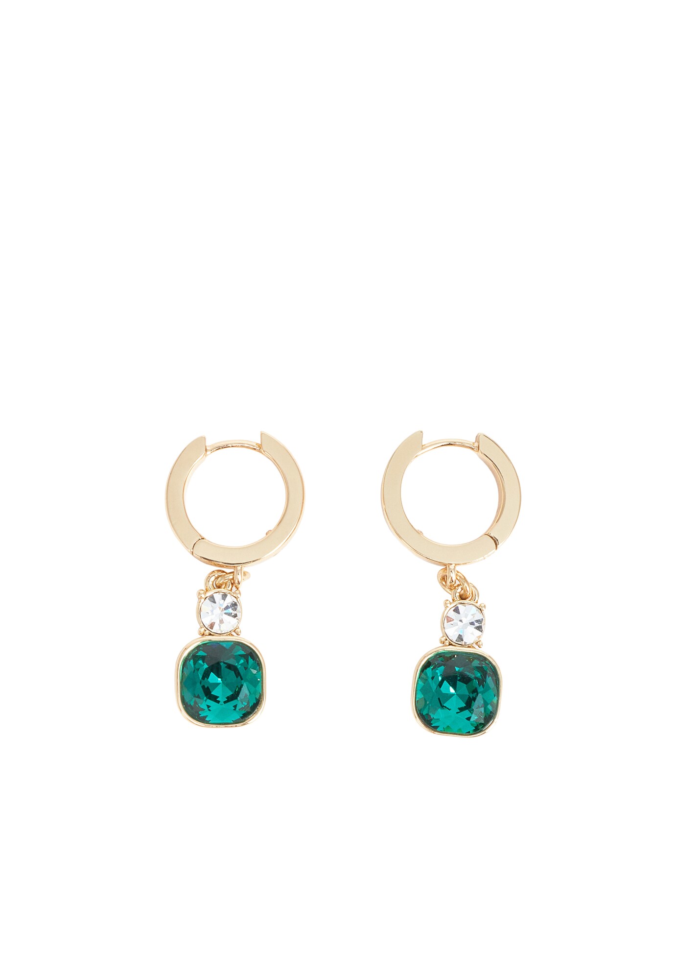 DKNY Pendientes  oro / esmeralda