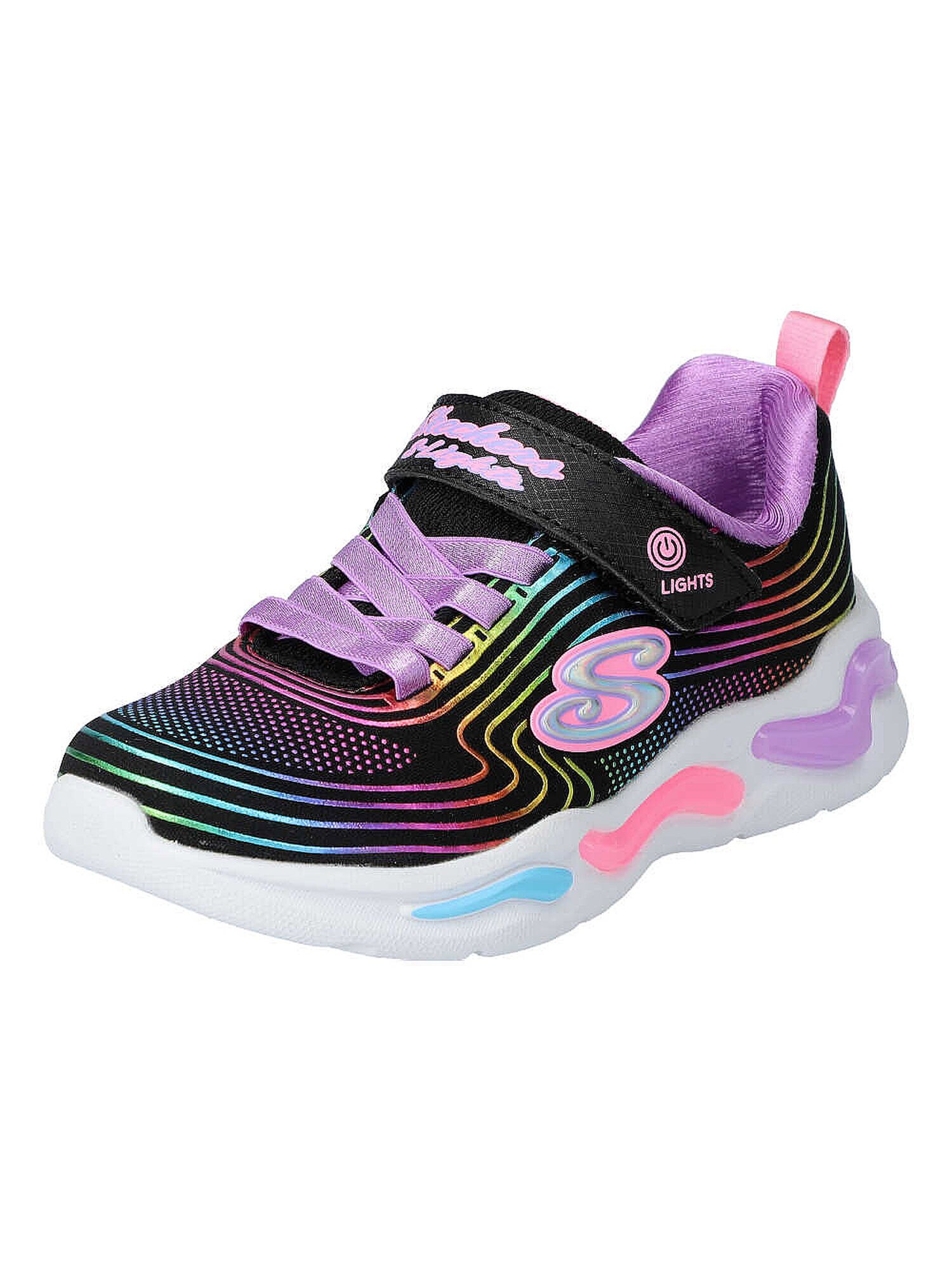 Skechers Kids Tenisky  azúrová / žltá / levanduľová / čierna