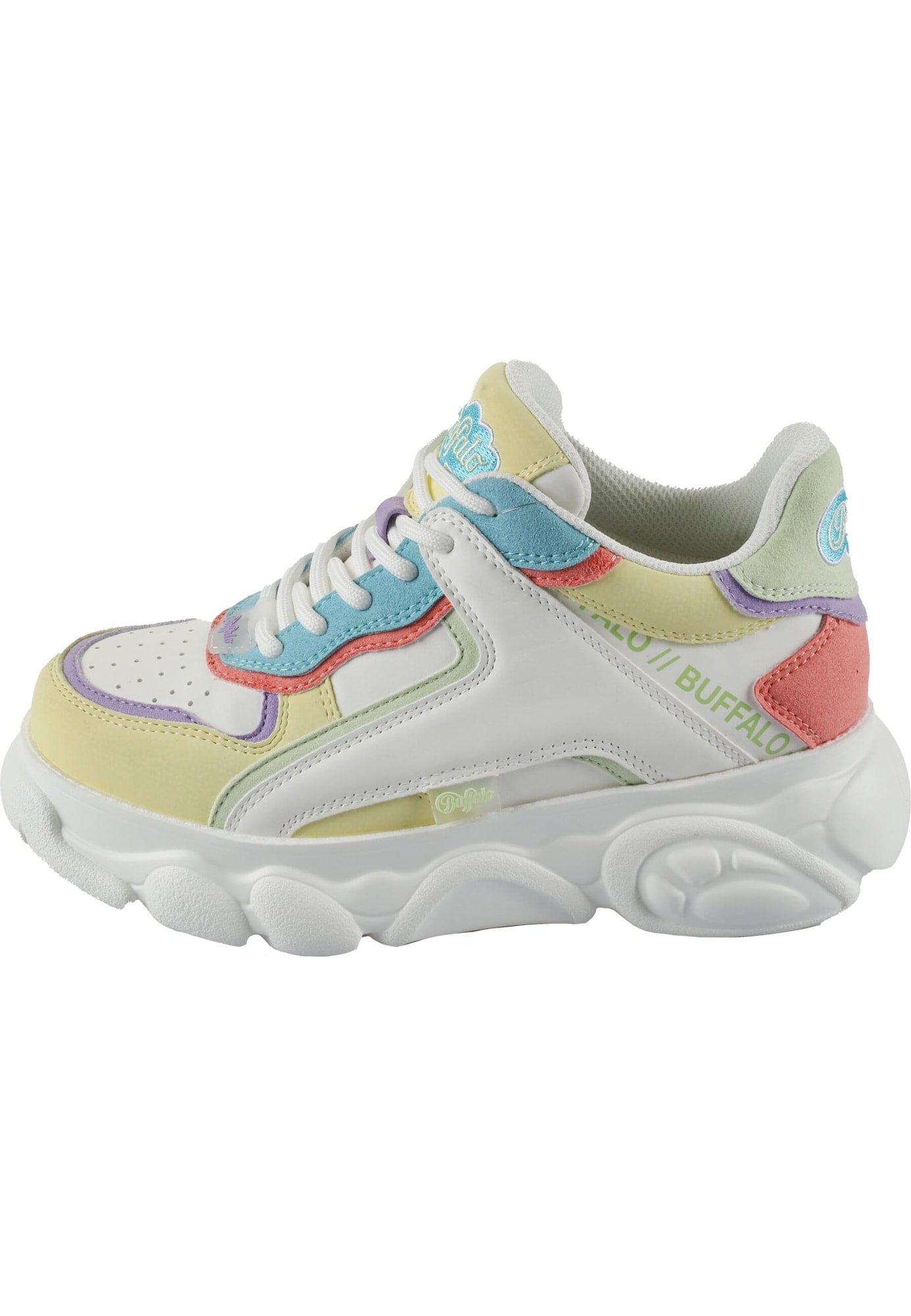 BUFFALO Sneaker low CLD Echo  albastru pastel / portocaliu caisă / alb