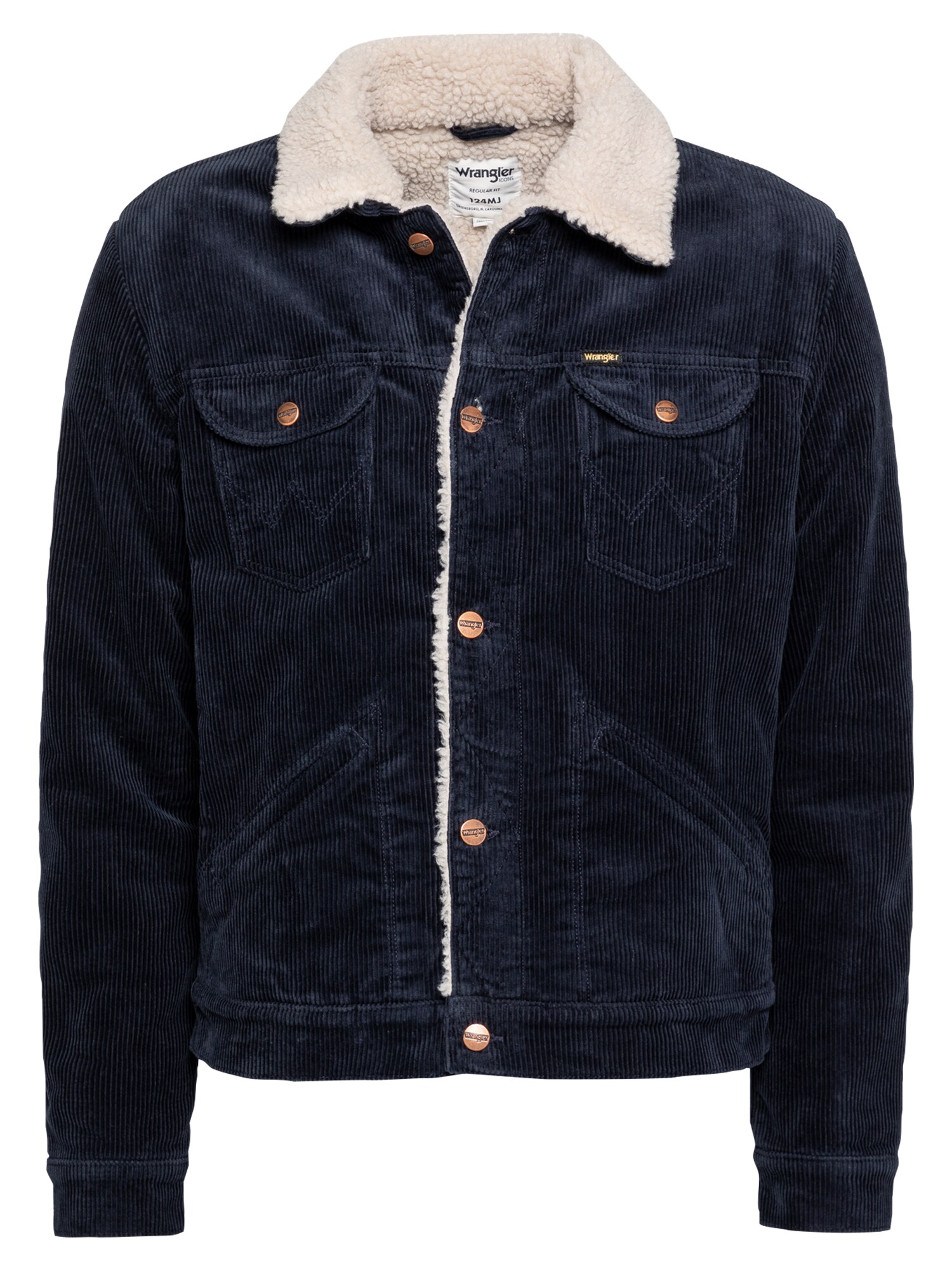 WRANGLER Demisezoninė striukė 'SHERPA'  tamsiai mėlyna