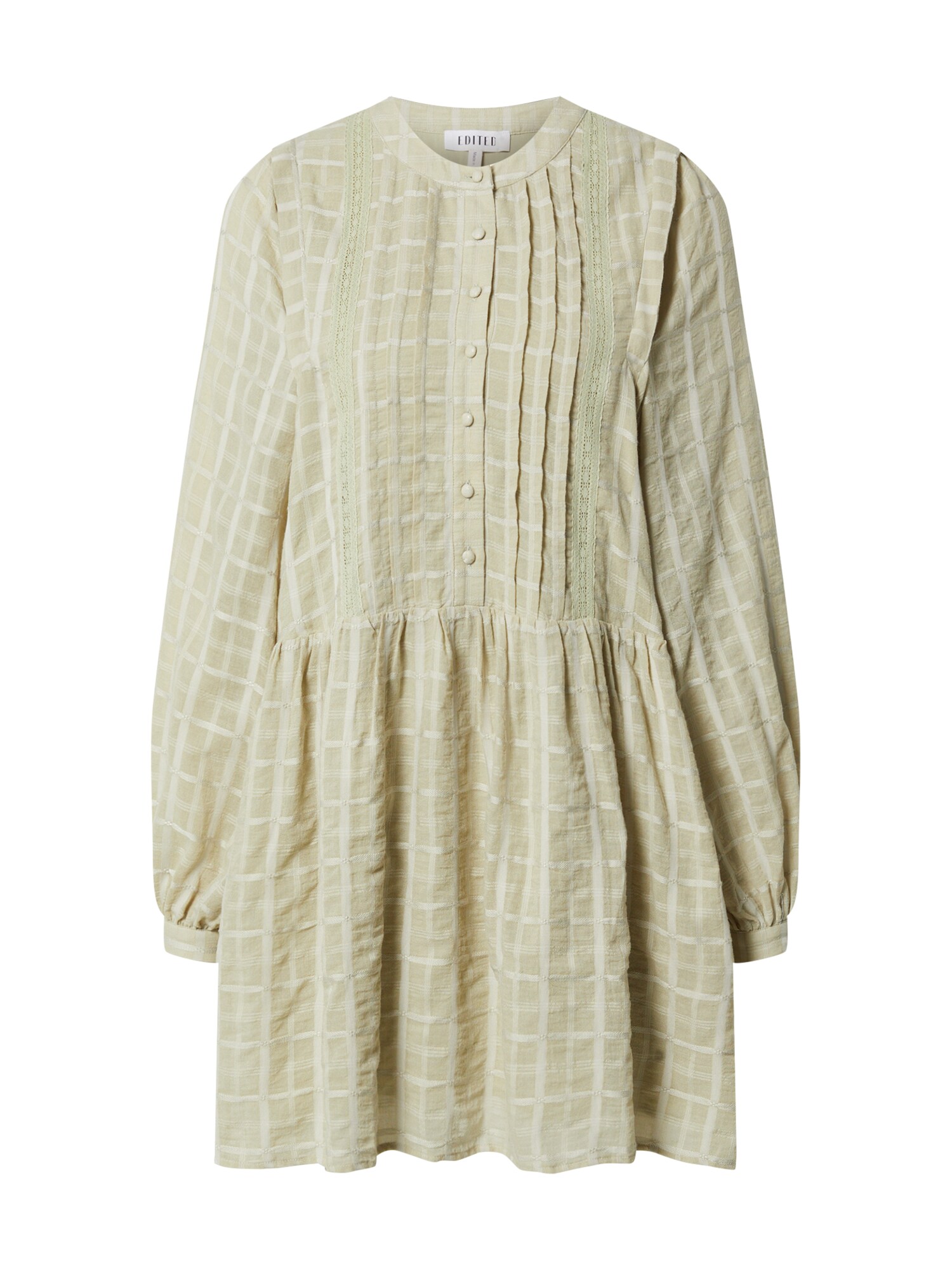 EDITED Rochie Tinsley  verde / alb murdar