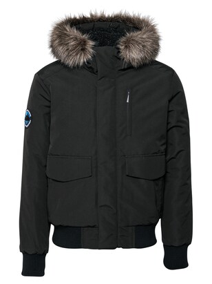 Superdry Tussenjas ‘Everest’ Lichtbruin / Zwart