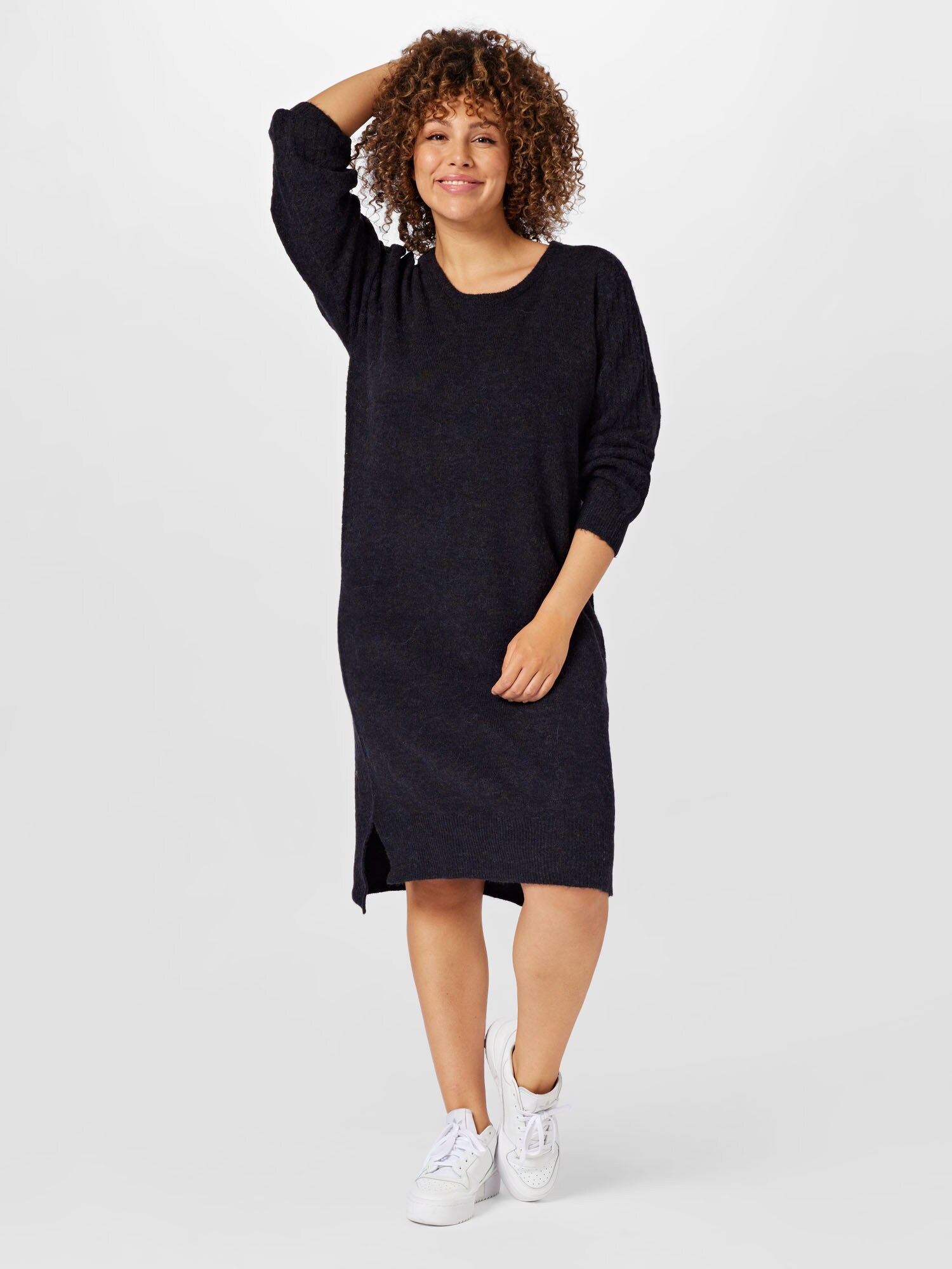 Thumbnail - Fransa Curve Strickkleid Sandy