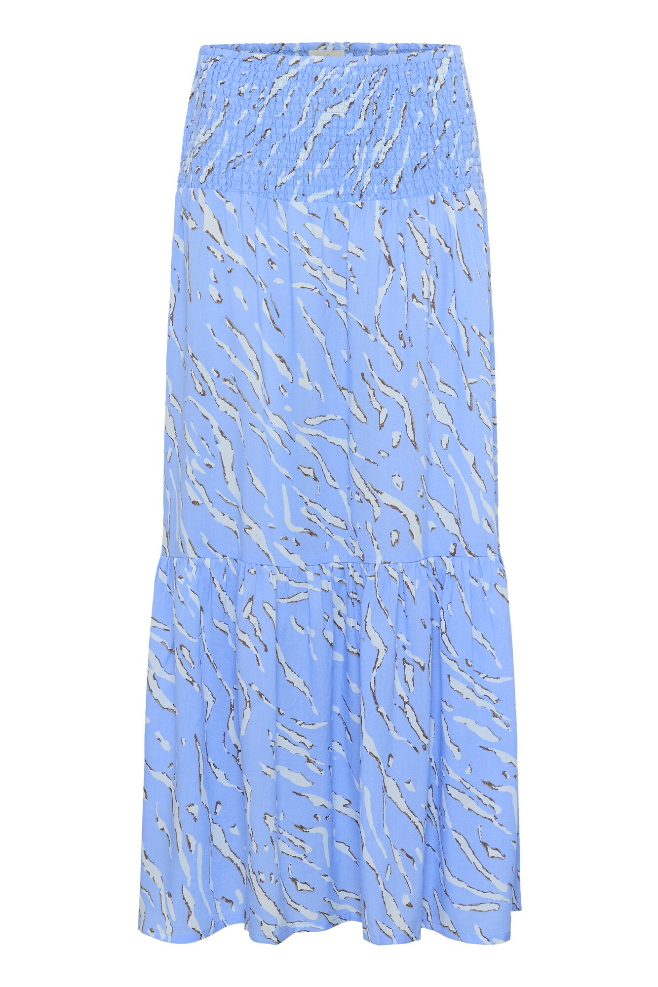 Kaffe Falda azul cielo / negro / blanco