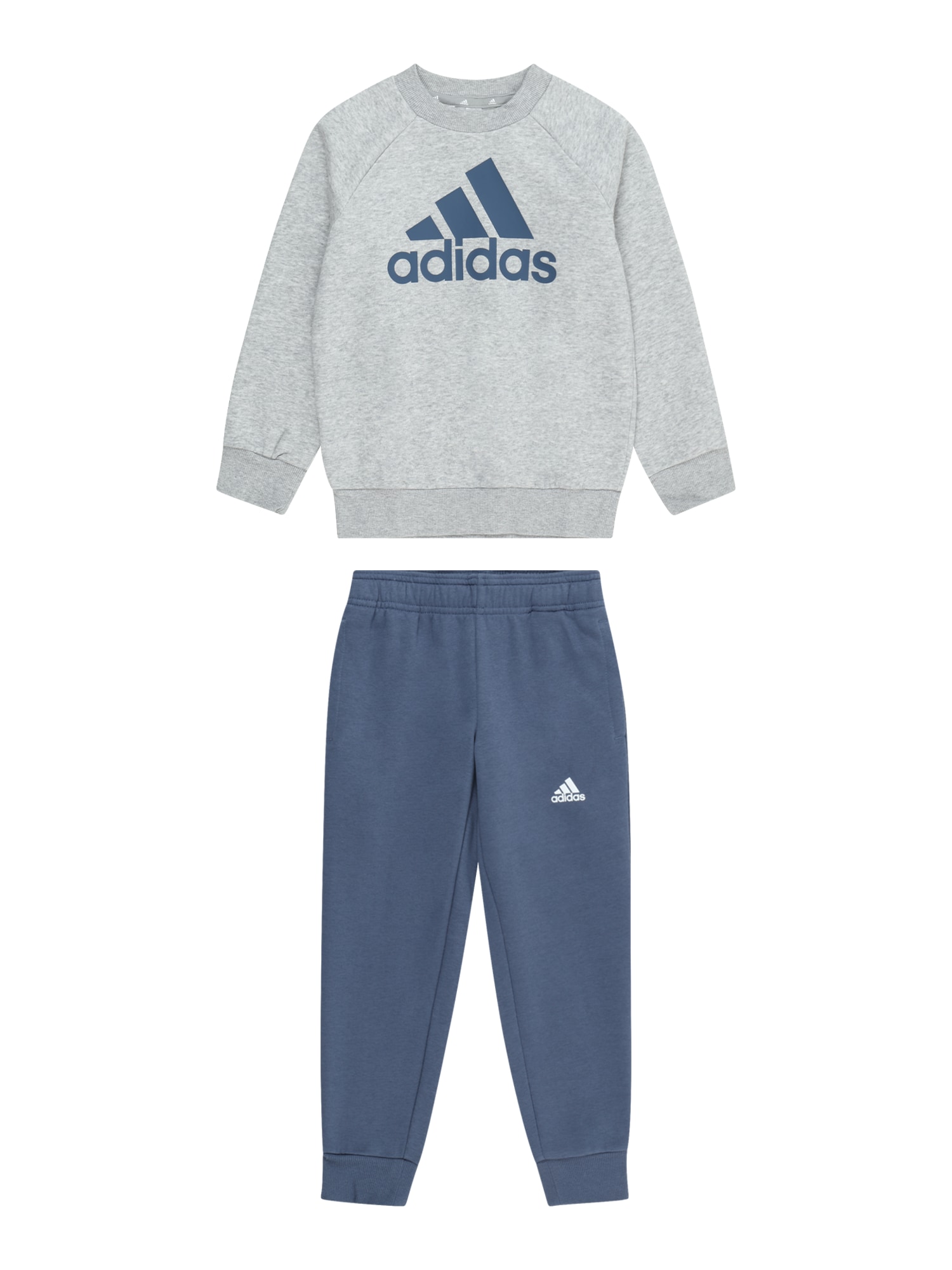ADIDAS SPORTSWEAR Облекло за трениране  синьо / сив меланж / бяло