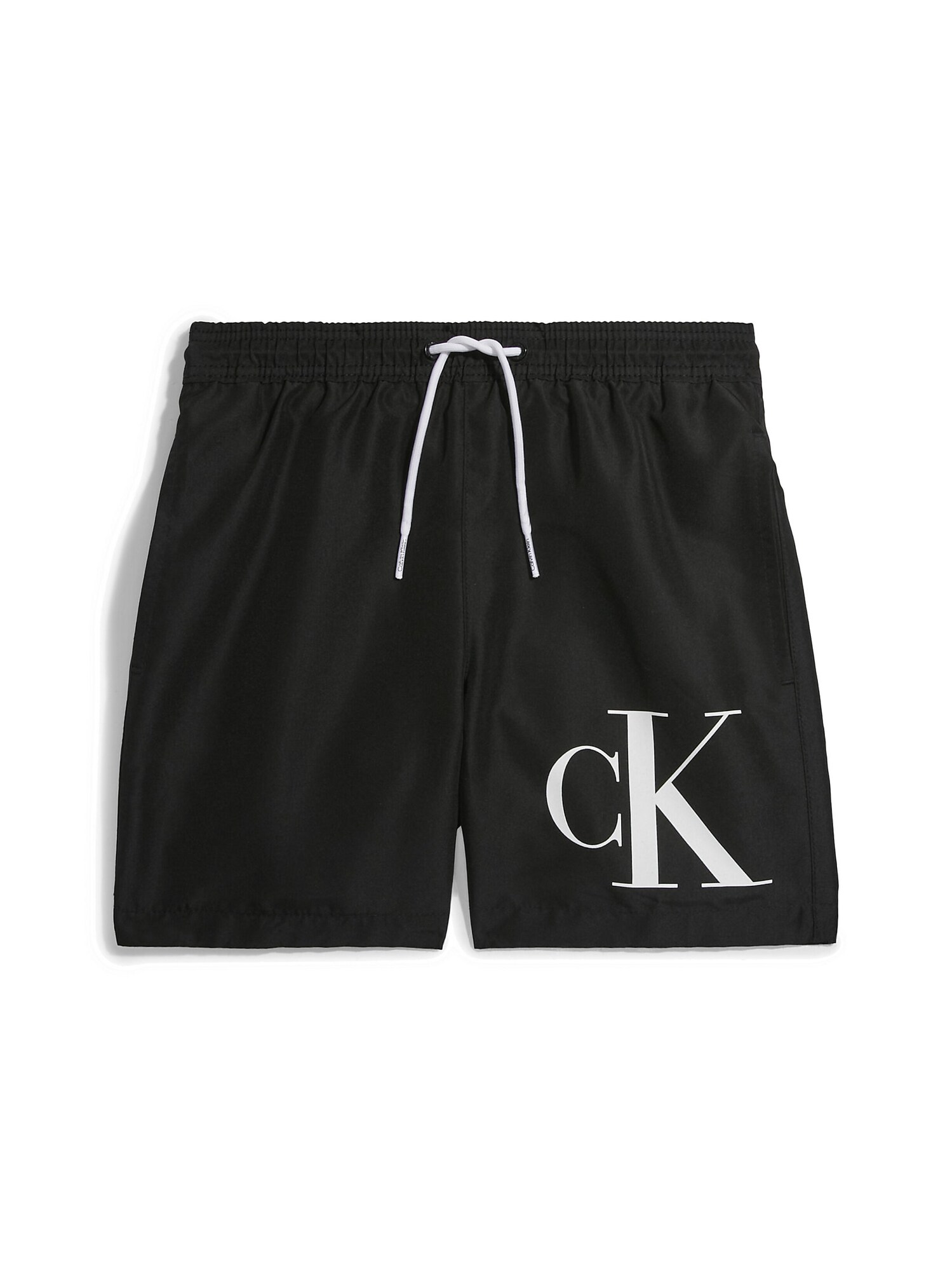 Calvin Klein Swimwear Шорти за плуване  черно / бяло
