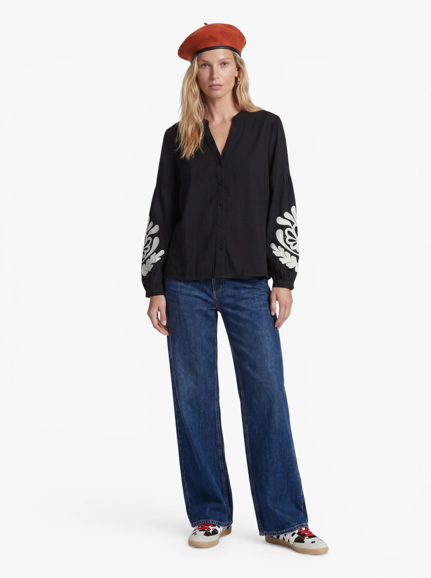 VERO MODA Blúzka 'VMJUPITER'  čierna / biela (obrázok 4)