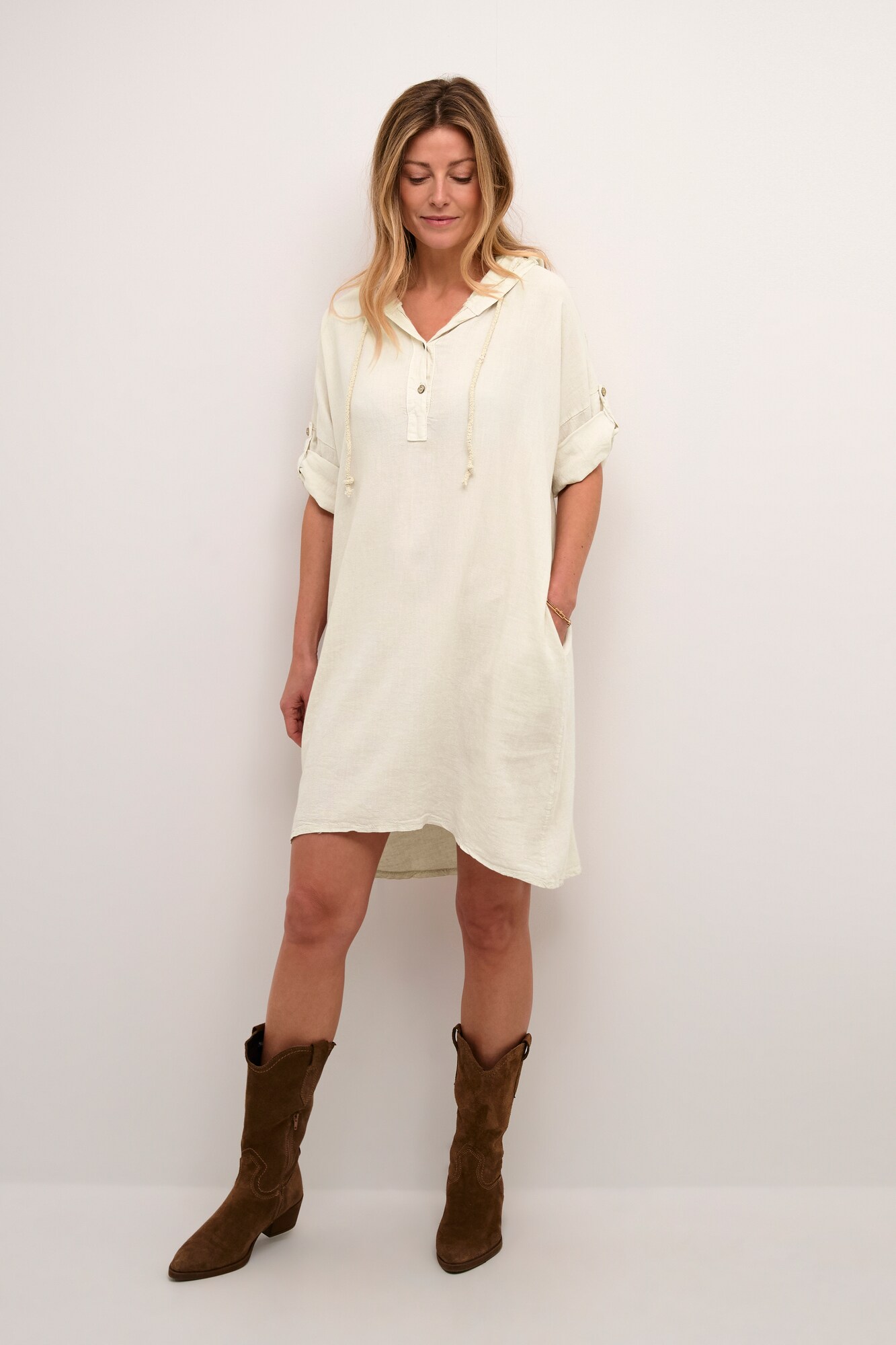 Thumbnail - Cream Kleid Lark