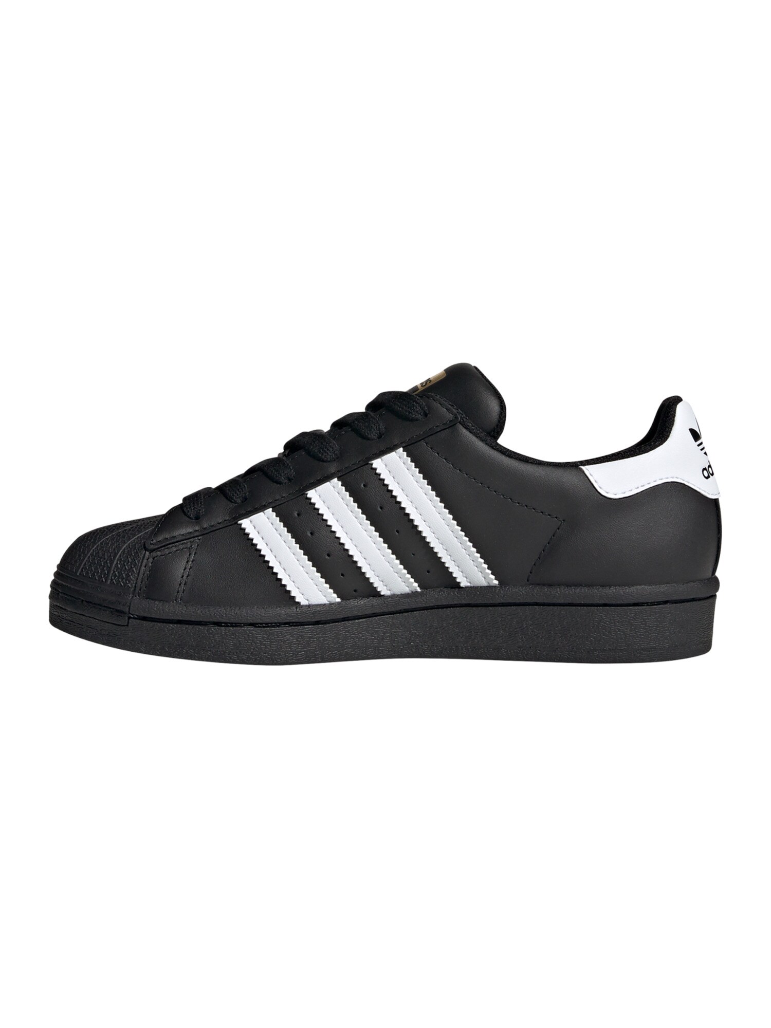 ADIDAS ORIGINALS Sportbačiai 'Superstar'  juoda / balta / auksas