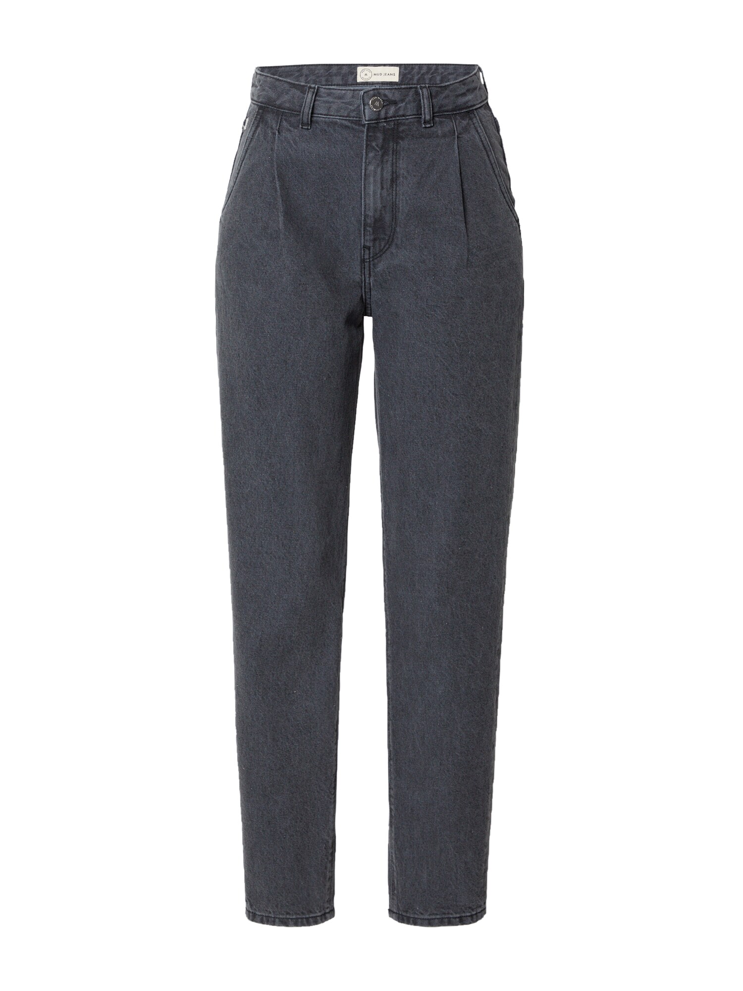 MUD Jeans Calças de ganga de pregas 'Bailey'  preto denim