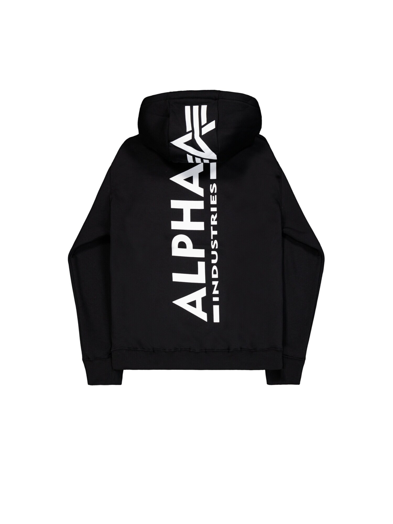 ALPHA INDUSTRIES Mikina 'Backprint'  čierna