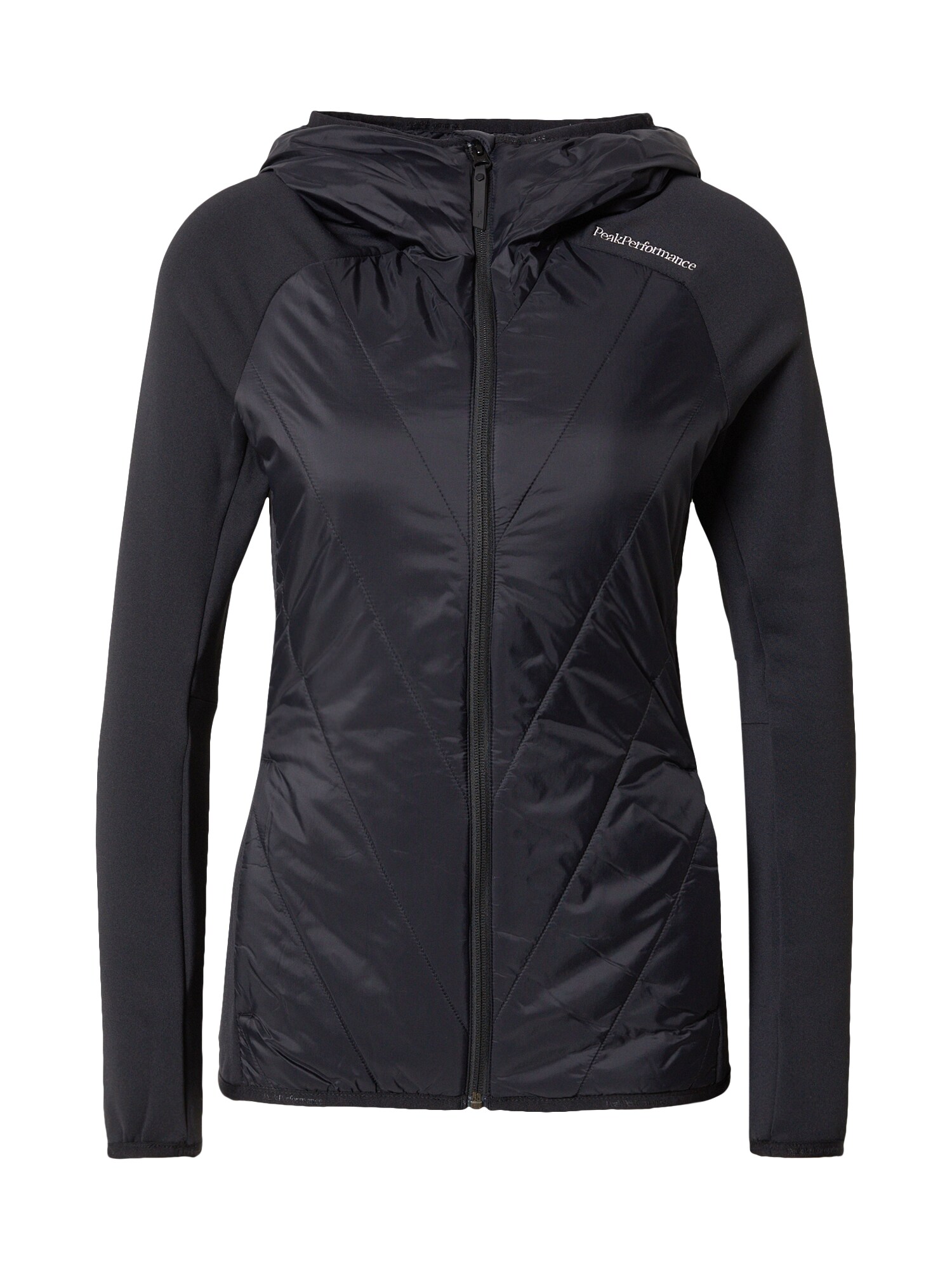PEAK PERFORMANCE Outdoorová bunda  čierna / biela