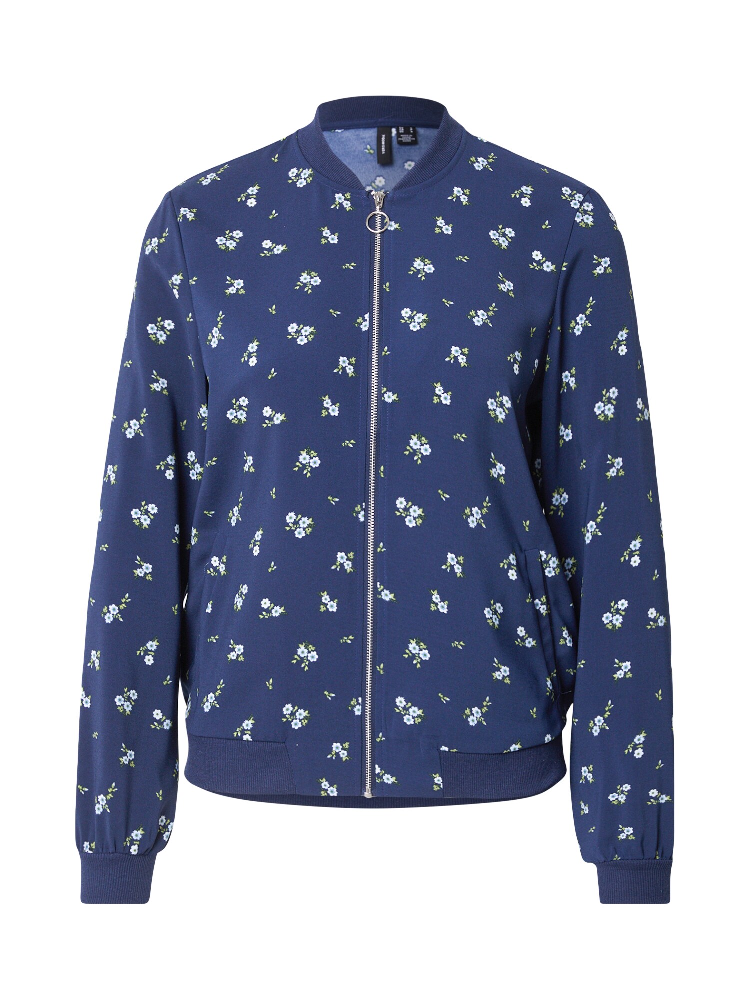 VERO MODA Geacă de primăvară-toamnă VMCoco  albastru marin / albastru deschis / oliv / alb