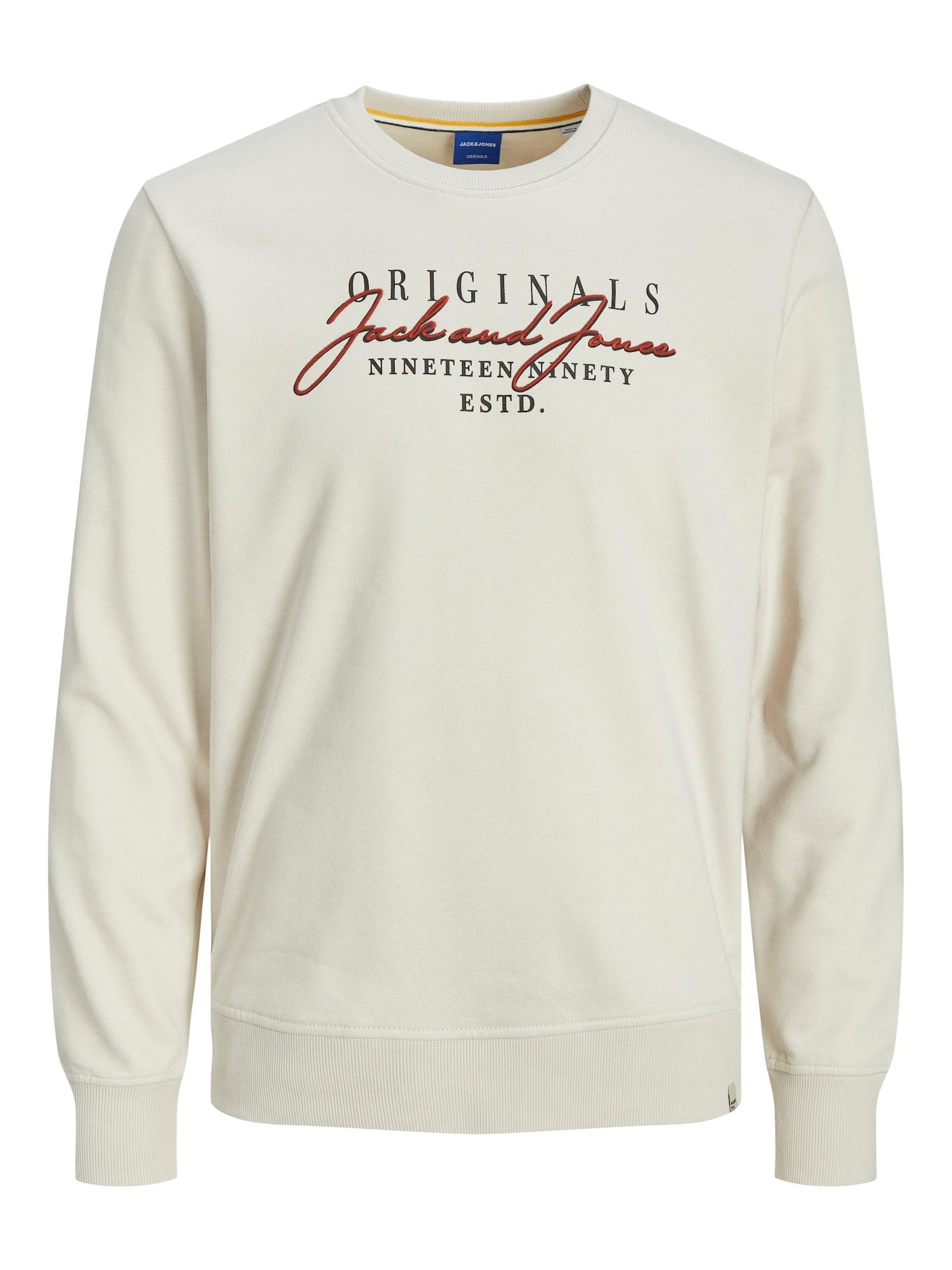 jack & jones JACK & JONES Sweatshirt 'Willow' stone / rot / schwarz