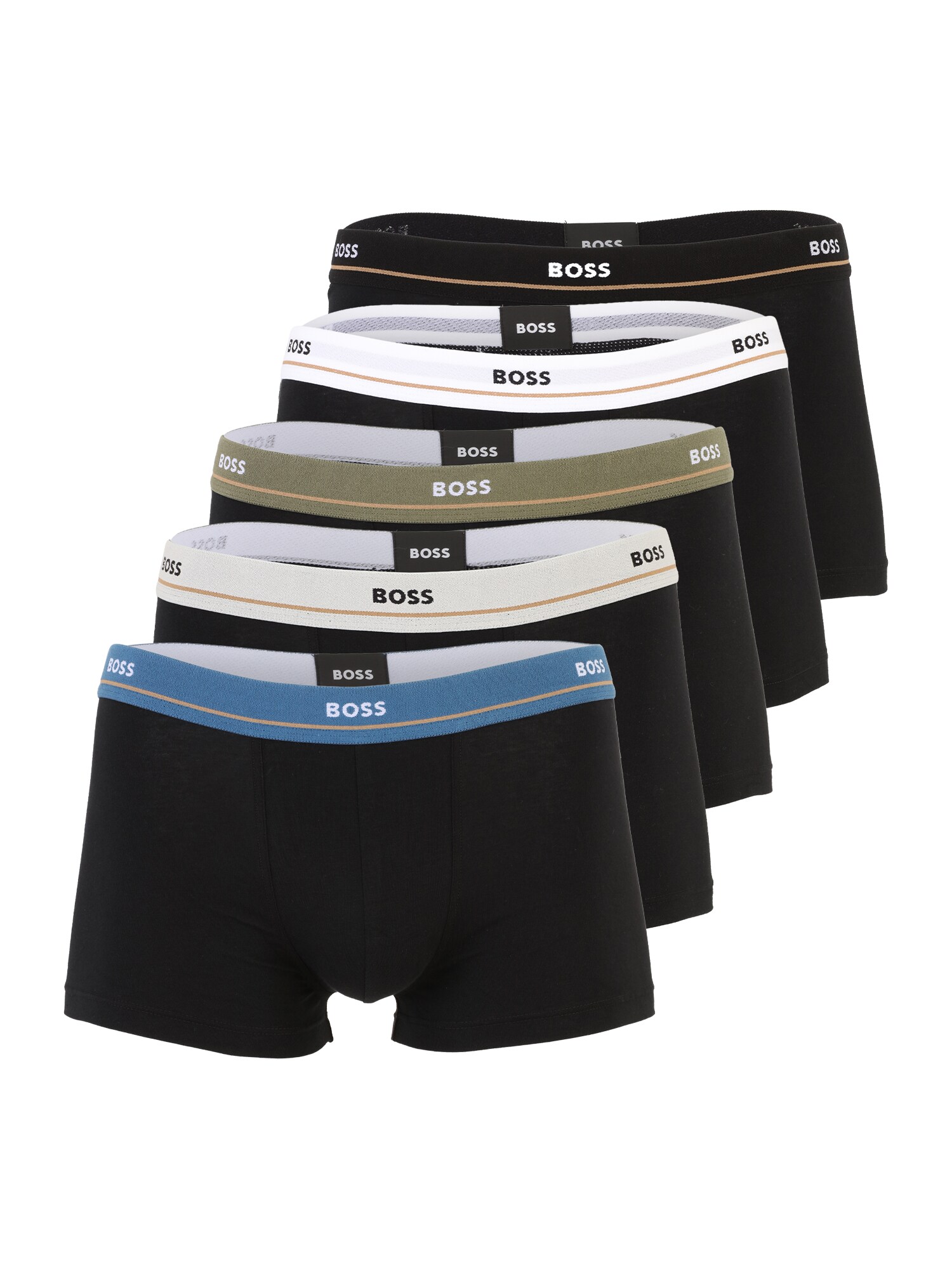 BOSS Boxeri 'Essential'  albastru regal / oliv / negru / alb