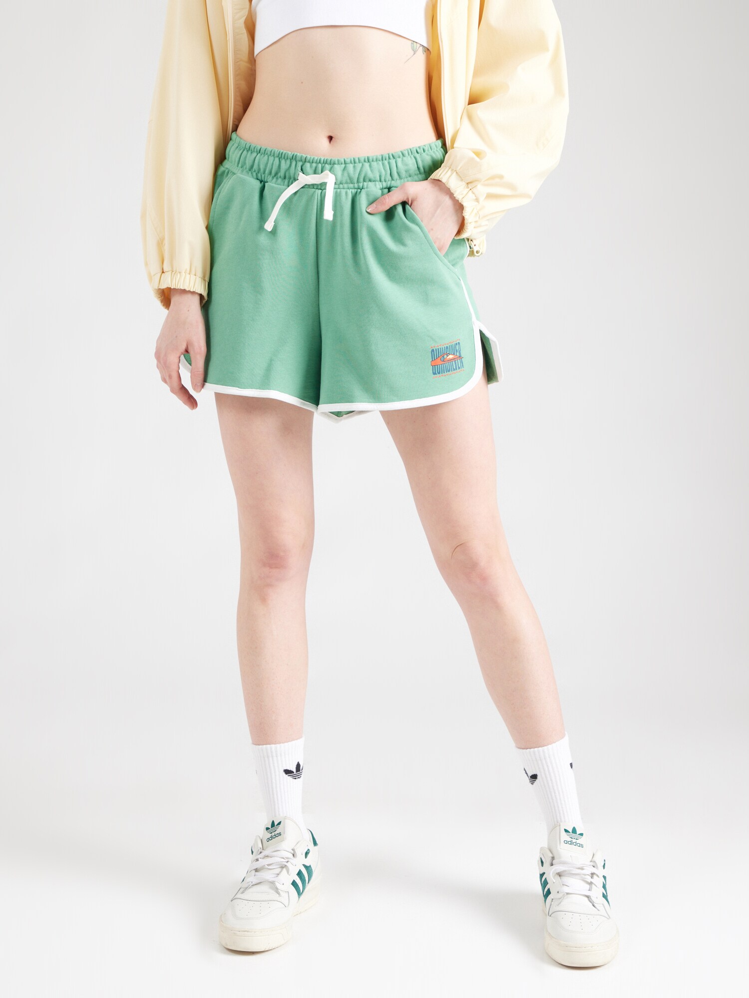 QUIKSILVER Nadrág 'WVOLLEYSHORT'  kék / zöld / narancs / fehér termék 2. képe
