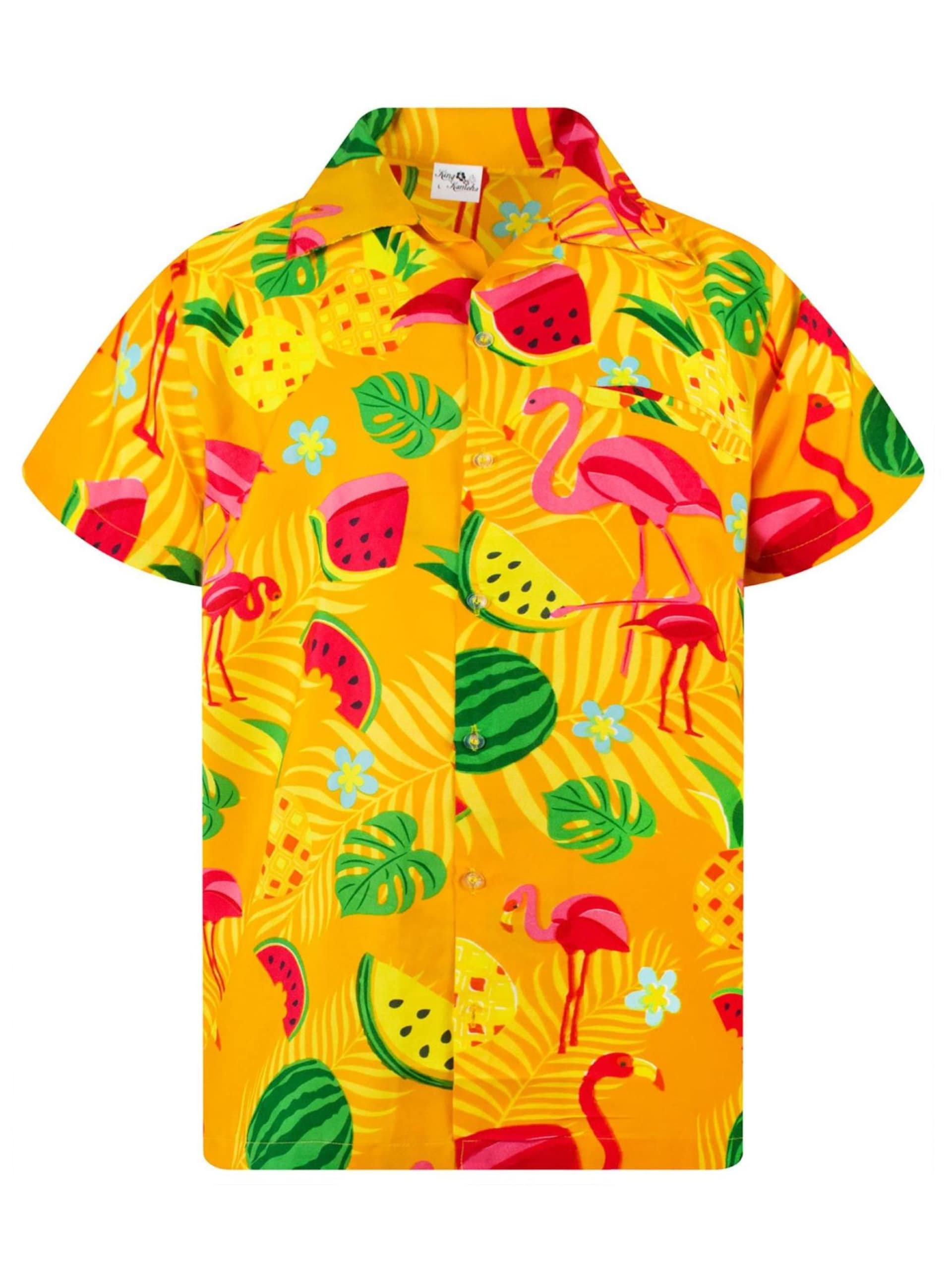 King Kameha T-shirt 'Flamingo Melone' herr