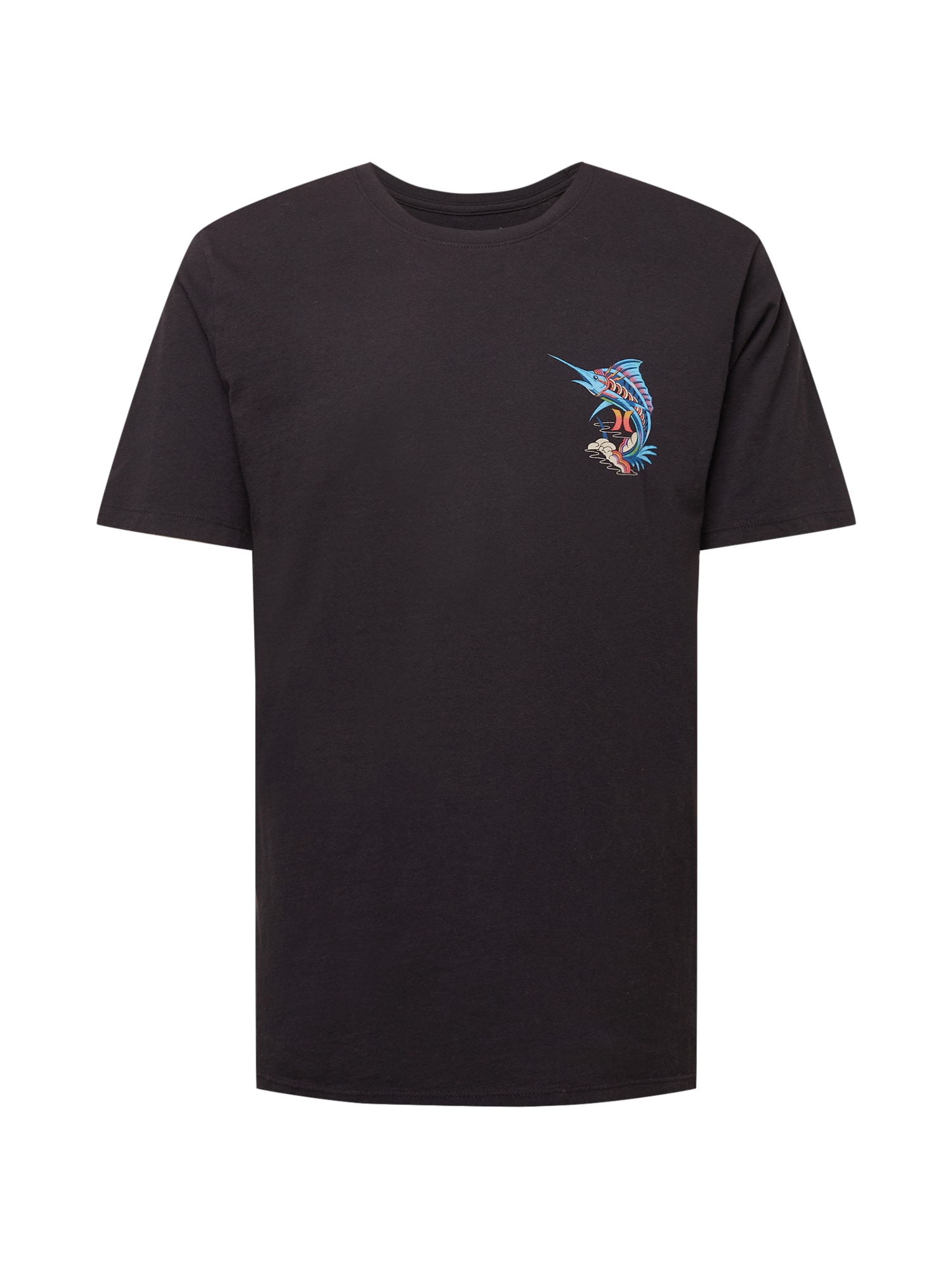 Hurley Sportiniai marškinėliai 'TRIPPY FISH' juoda / mišrios spalvos
