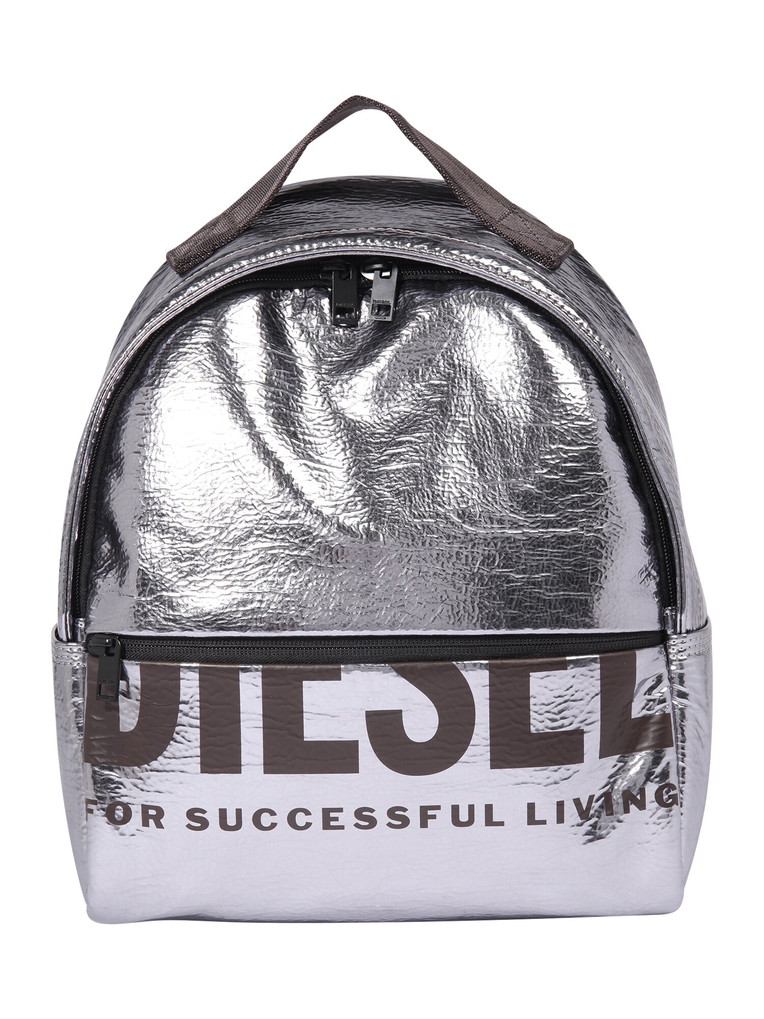 DIESEL Kuprinė  sidabrinė / tamsiai pilka