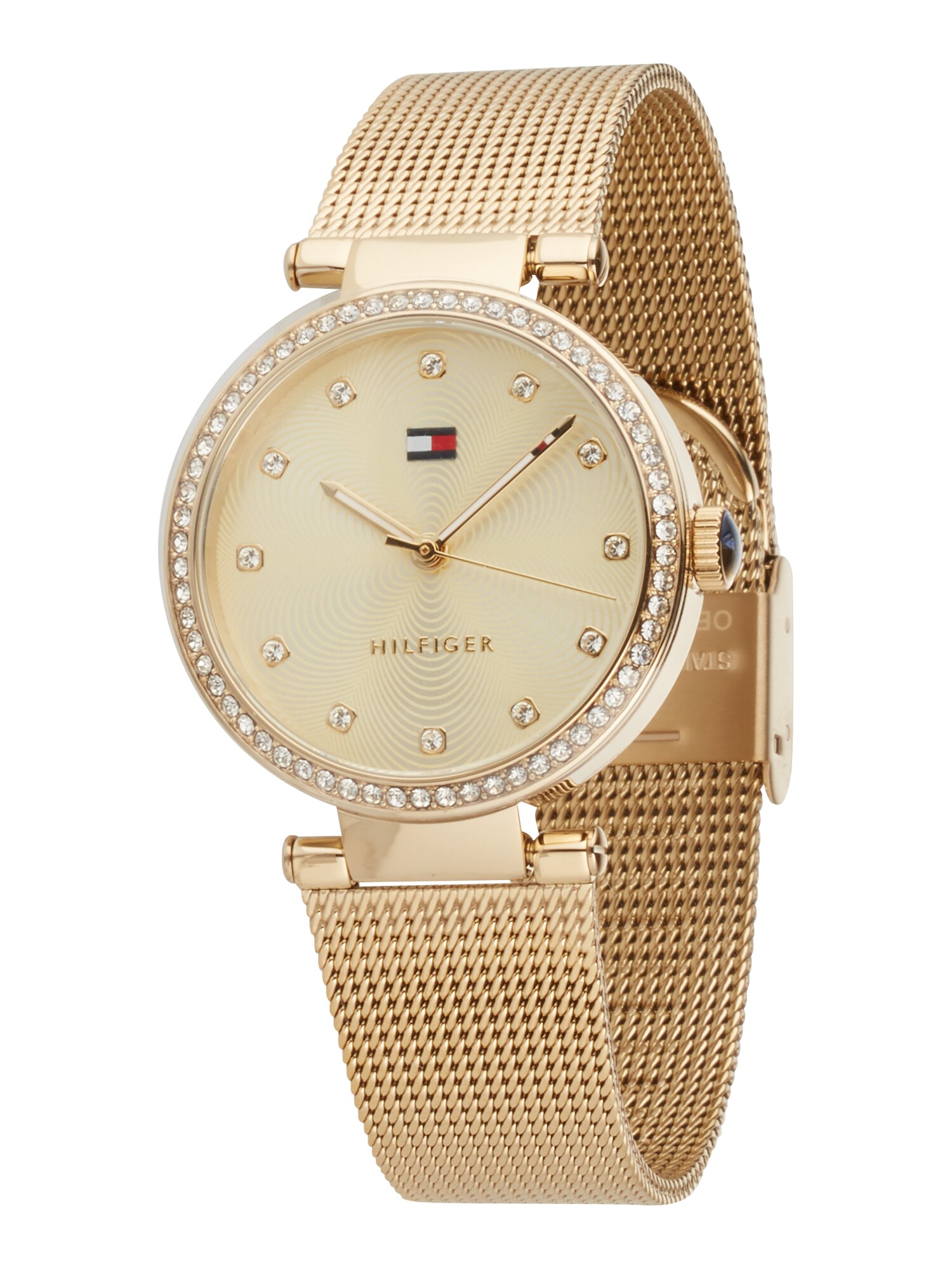 TOMMY HILFIGER Analoginis (įprastinio dizaino) laikrodis 'Sophisticated Sport'  auksas / balta