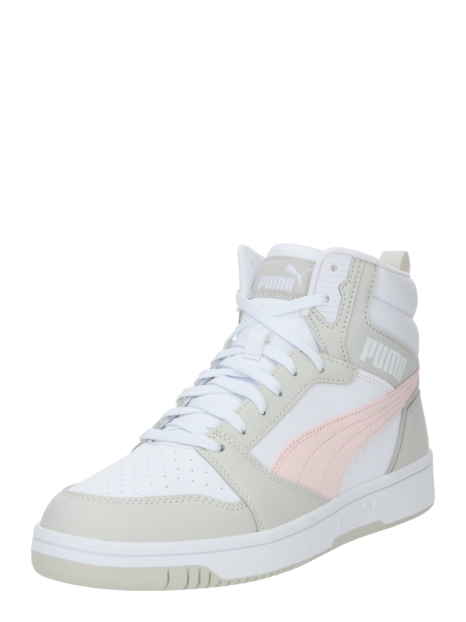 PUMA Sneaker înalt 'Rebound V6'  gri / roz deschis / alb