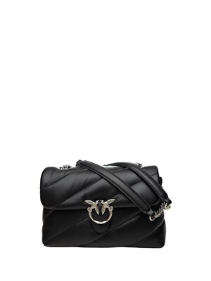PINKO Bolso de hombro  negro / plata