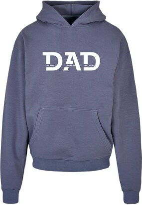 Merchcode Sweatshirt ‘Fathers Day – The Man, The Myth, The Legend’ Duifblauw / Wit