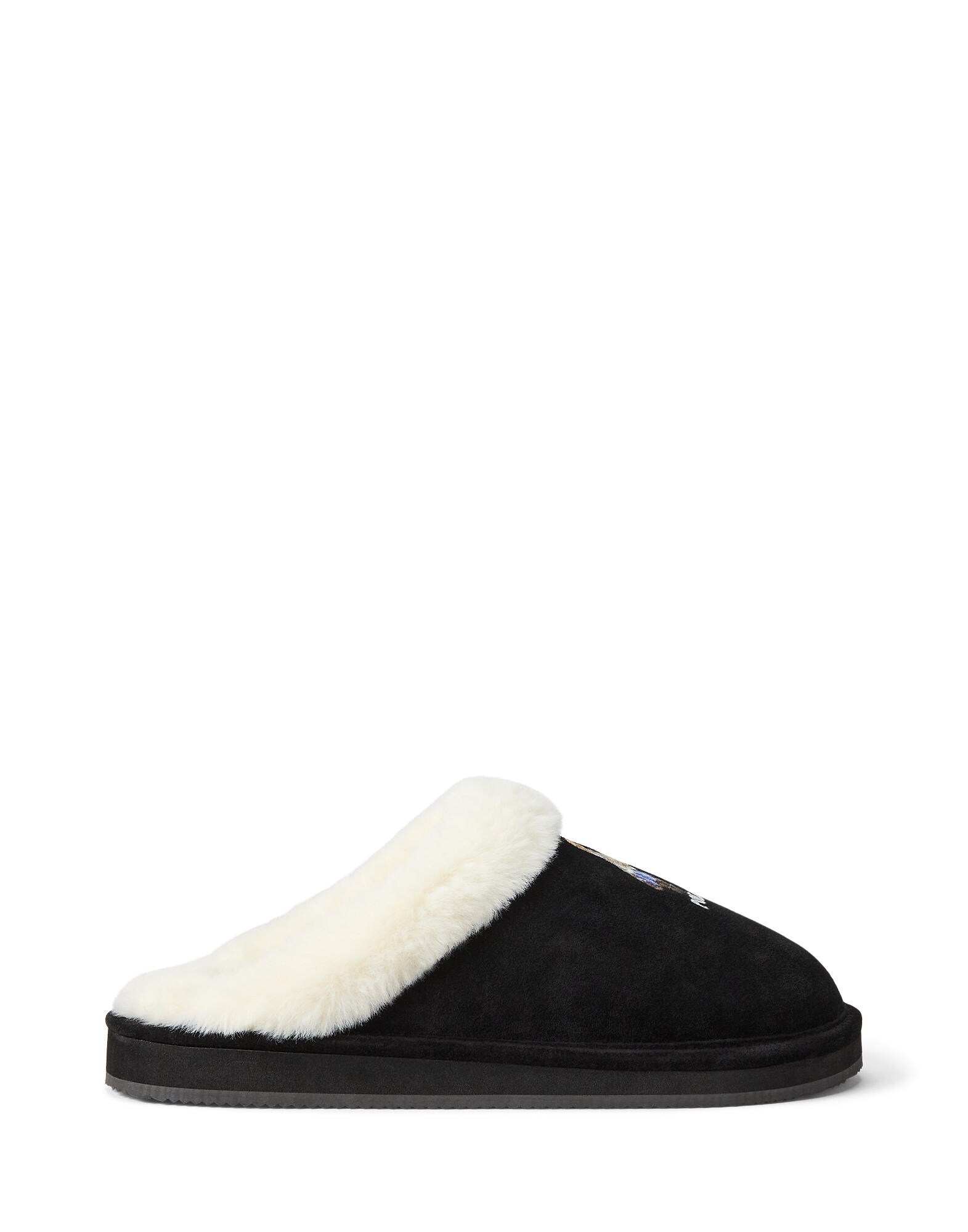 Polo Ralph Lauren Zapatillas de casa 'KAYLEIGH'  azul / marrón / negro / blanco lana – imagen 4