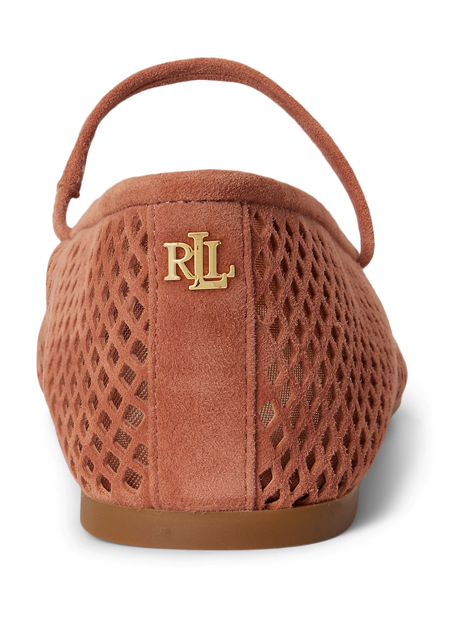 Lauren Ralph Lauren Bailarinas con hebilla 'JAYNA'  rojo anaranjado – imagen 4