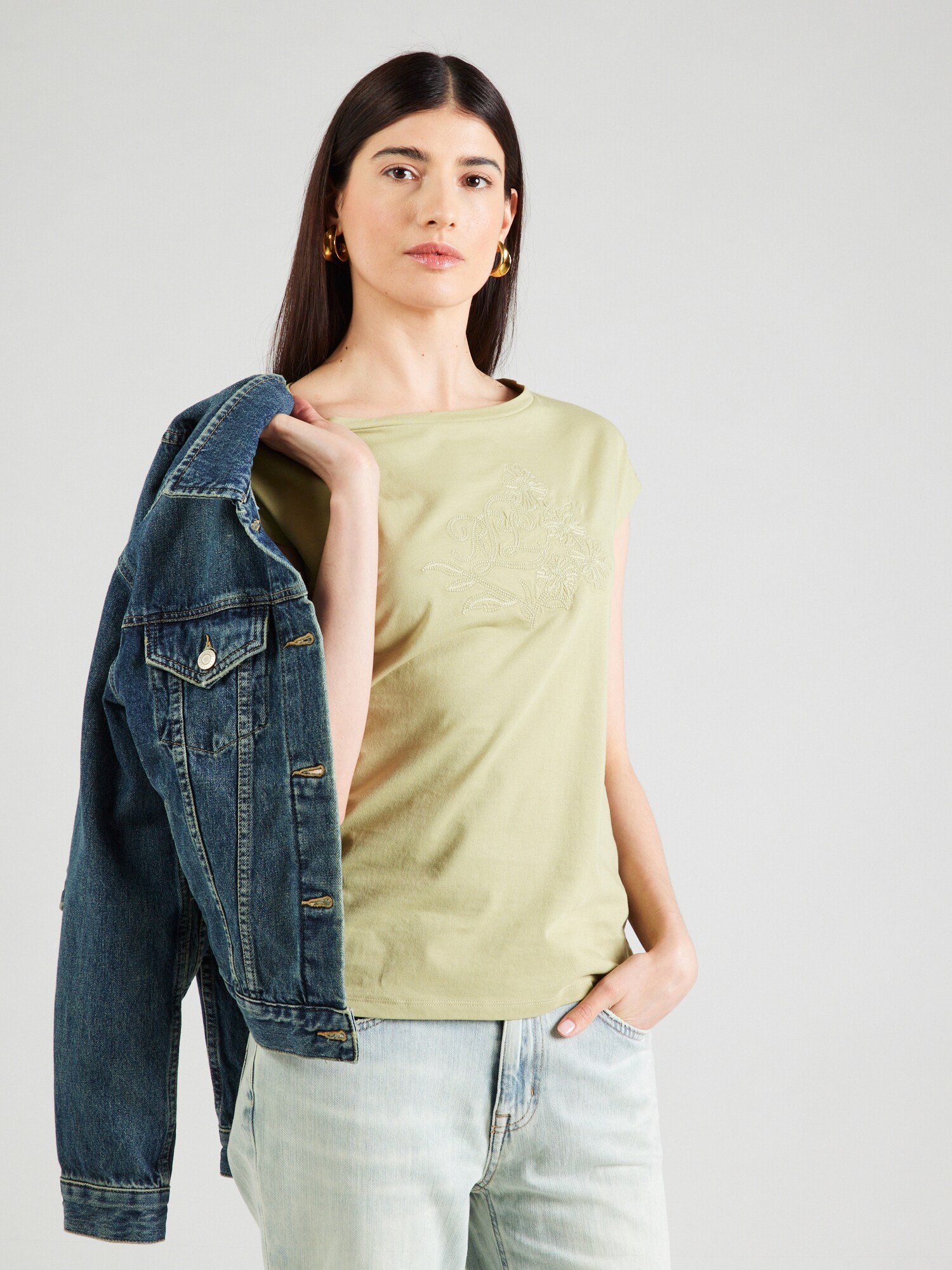 Lauren Ralph Lauren Póló  olíva termék 2. képe