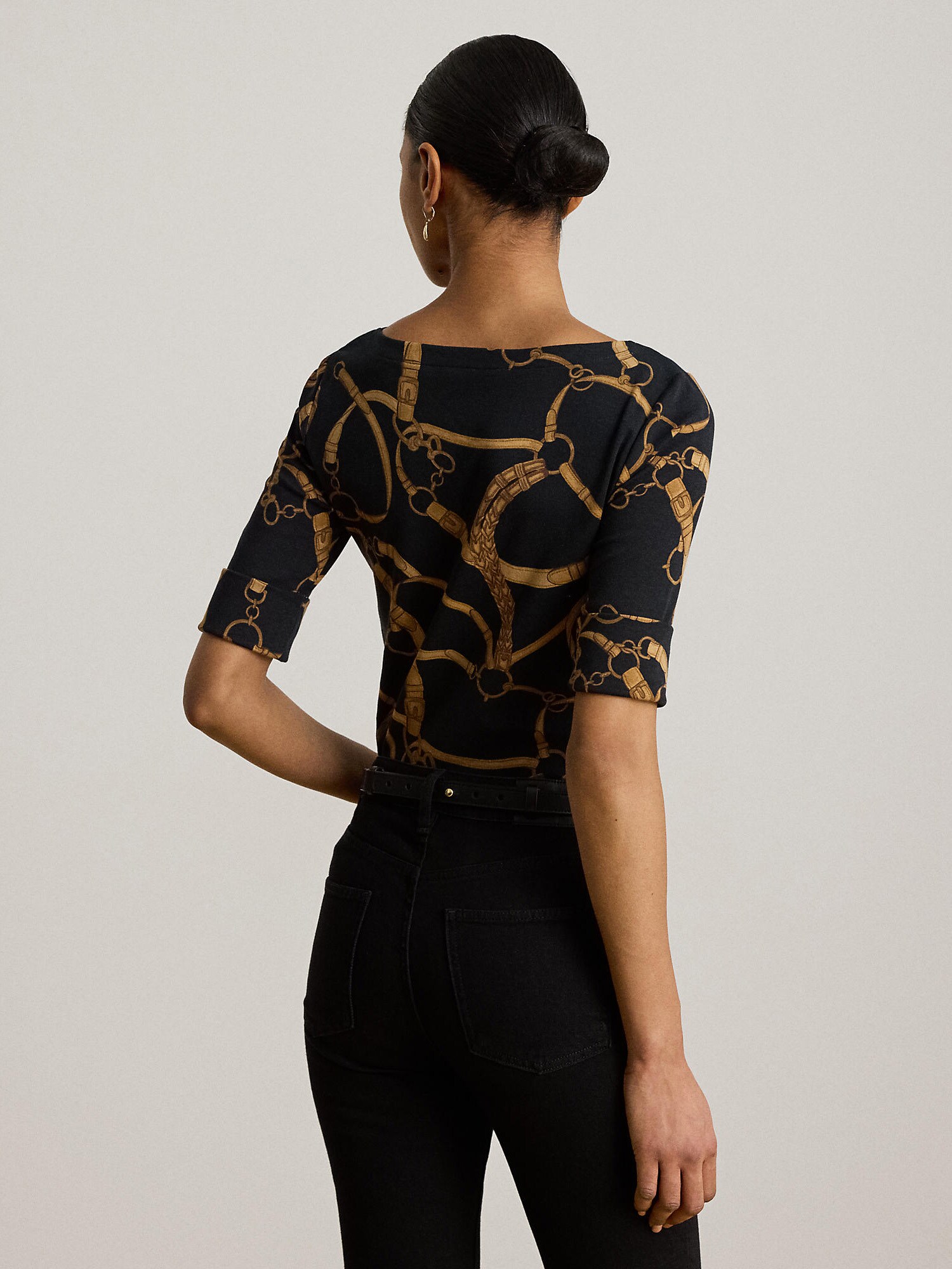 Lauren Ralph Lauren Camiseta  sepia / negro – imagen 3