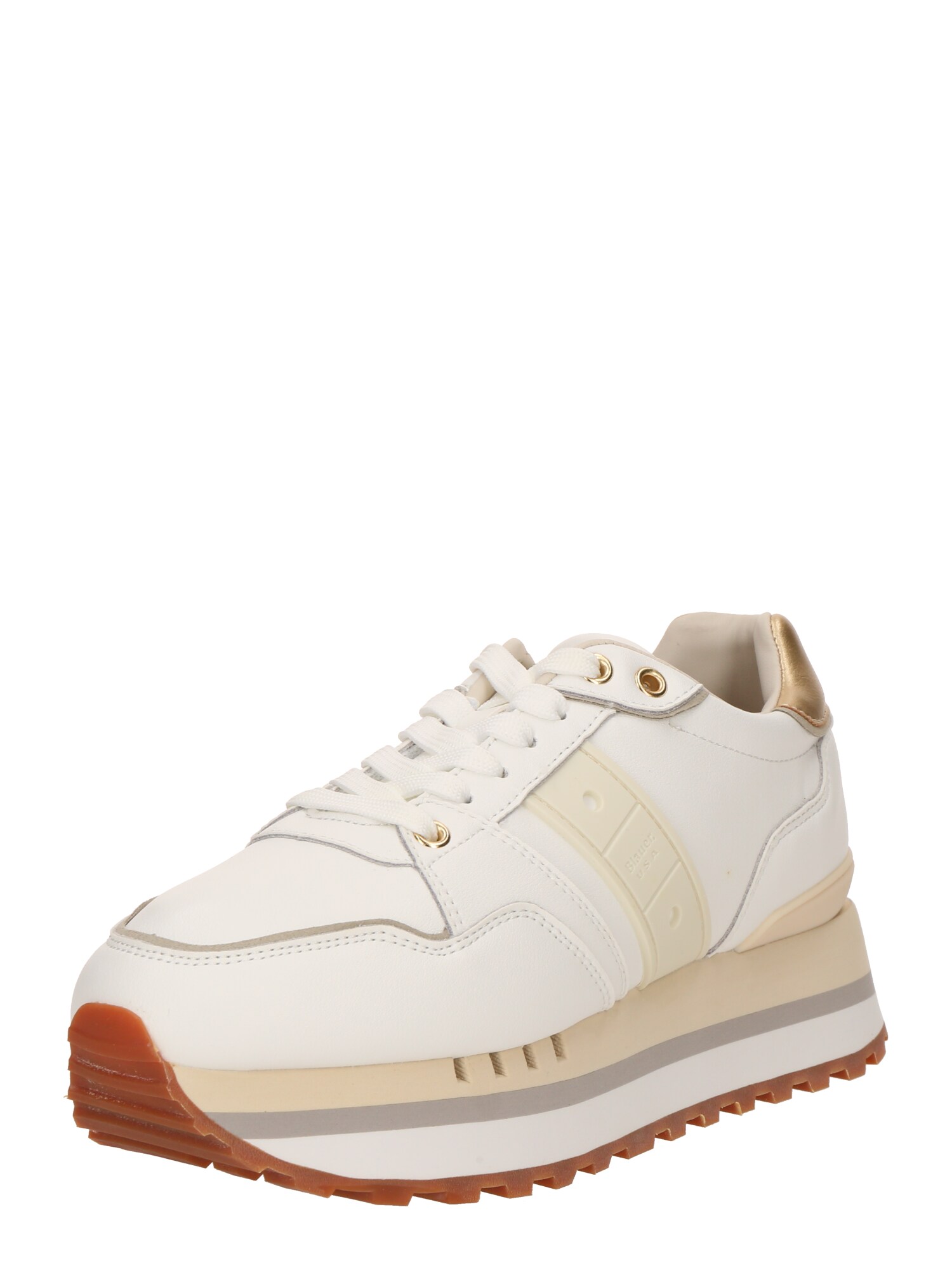 Blauer.USA Sneaker low  bronz / alb murdar