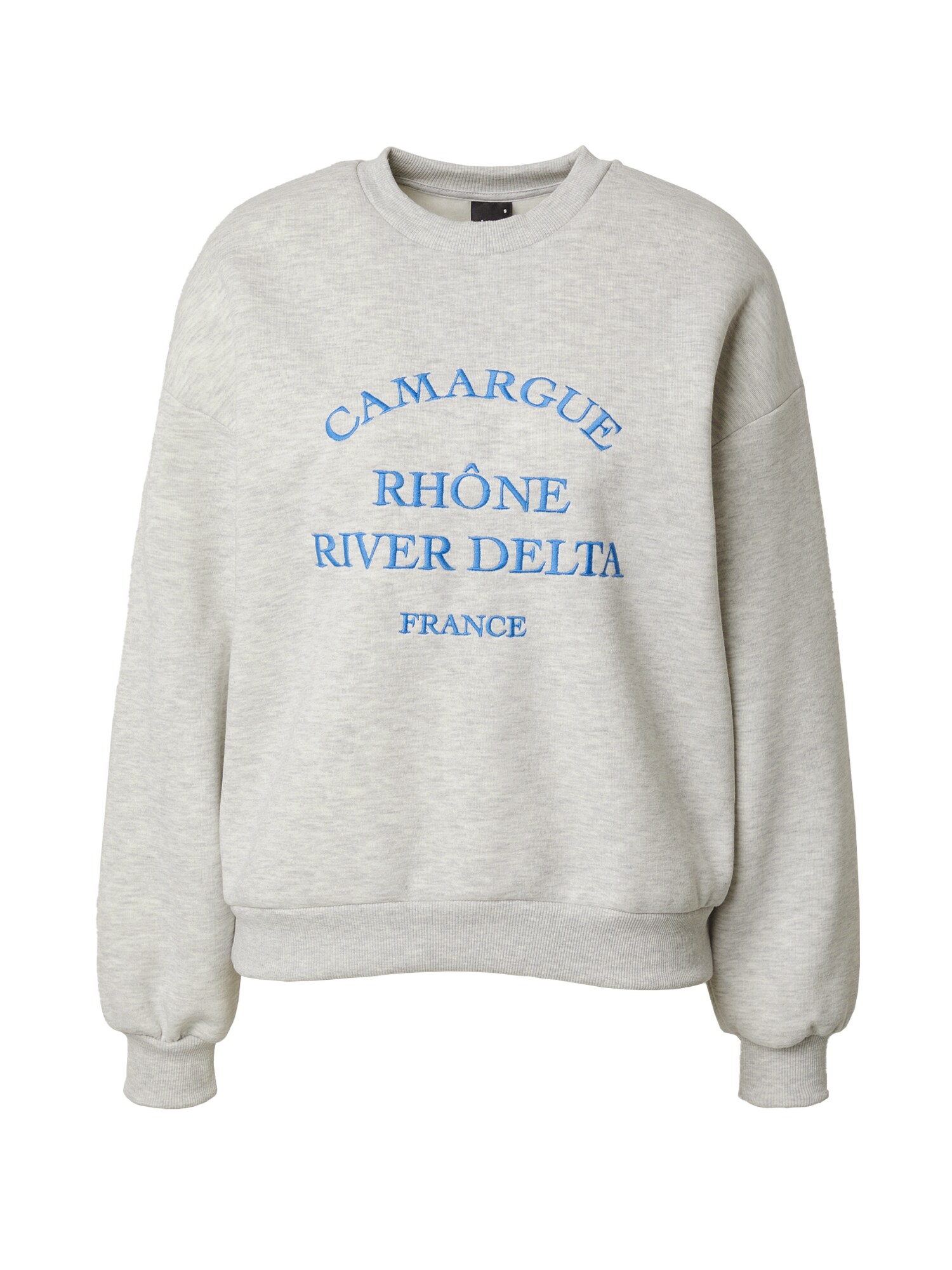 Gina Tricot Sweater majica 'Riley'  plava / siva melange